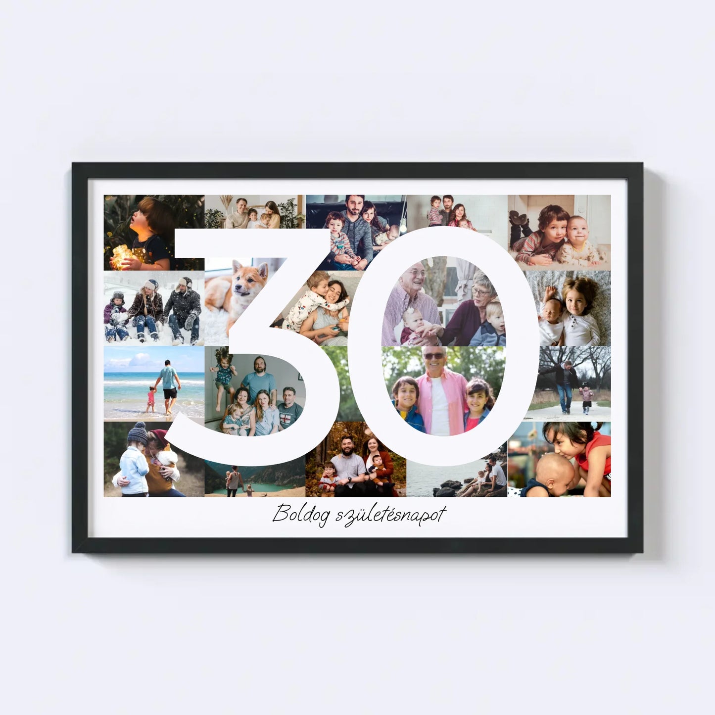 30 Születésnap Fotókollázs