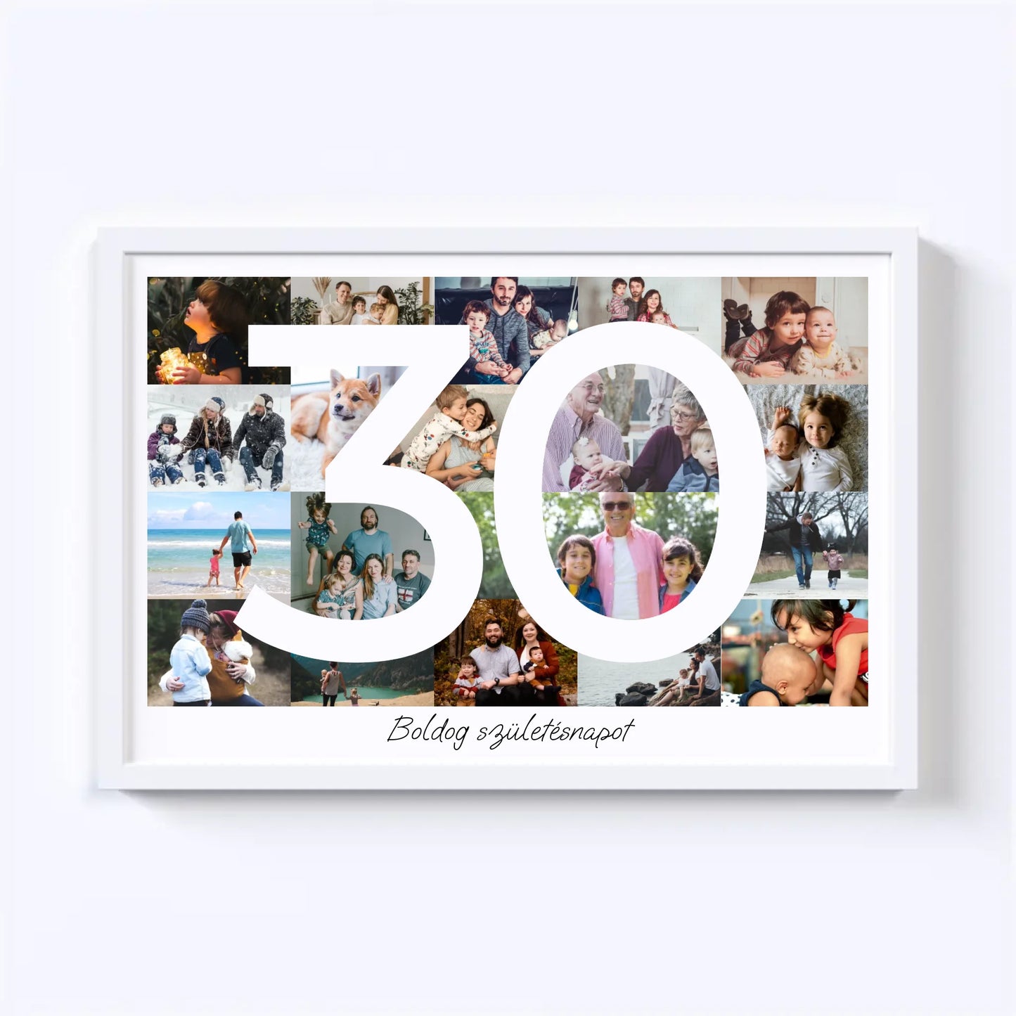 30 Születésnap Fotókollázs