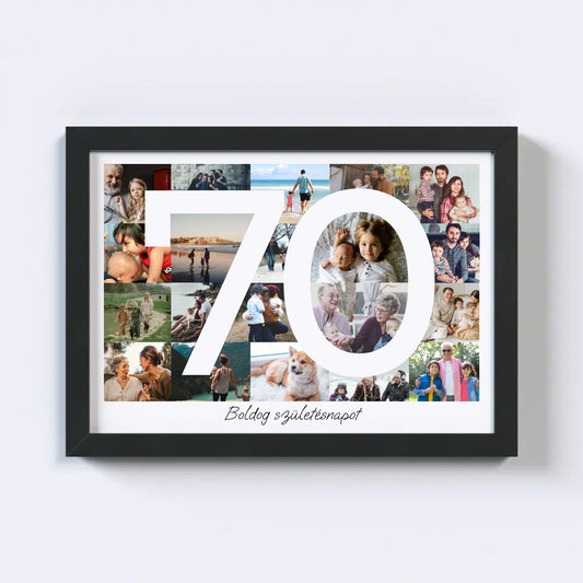 70 Születésnap Fotókollázs