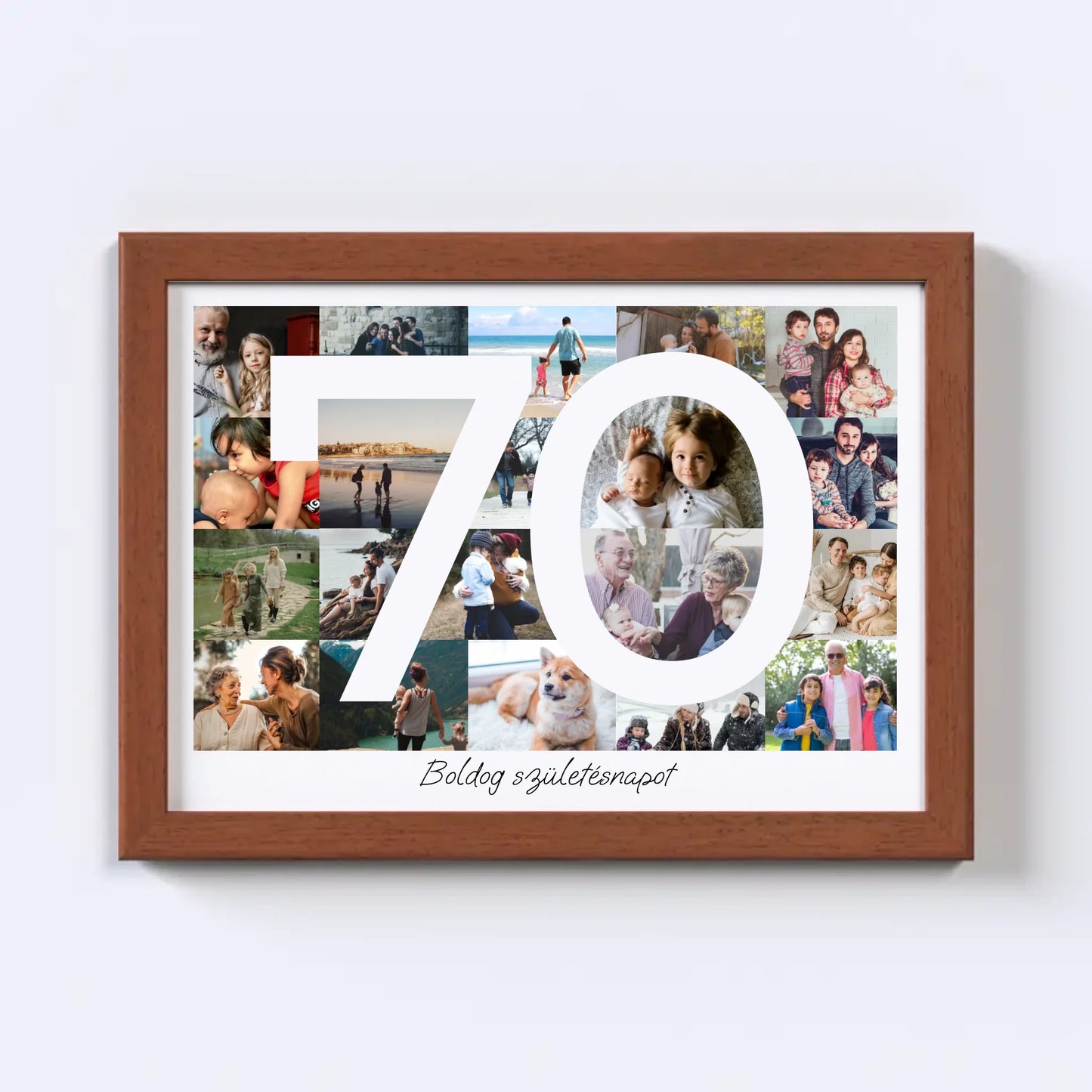 70 Születésnap Fotókollázs