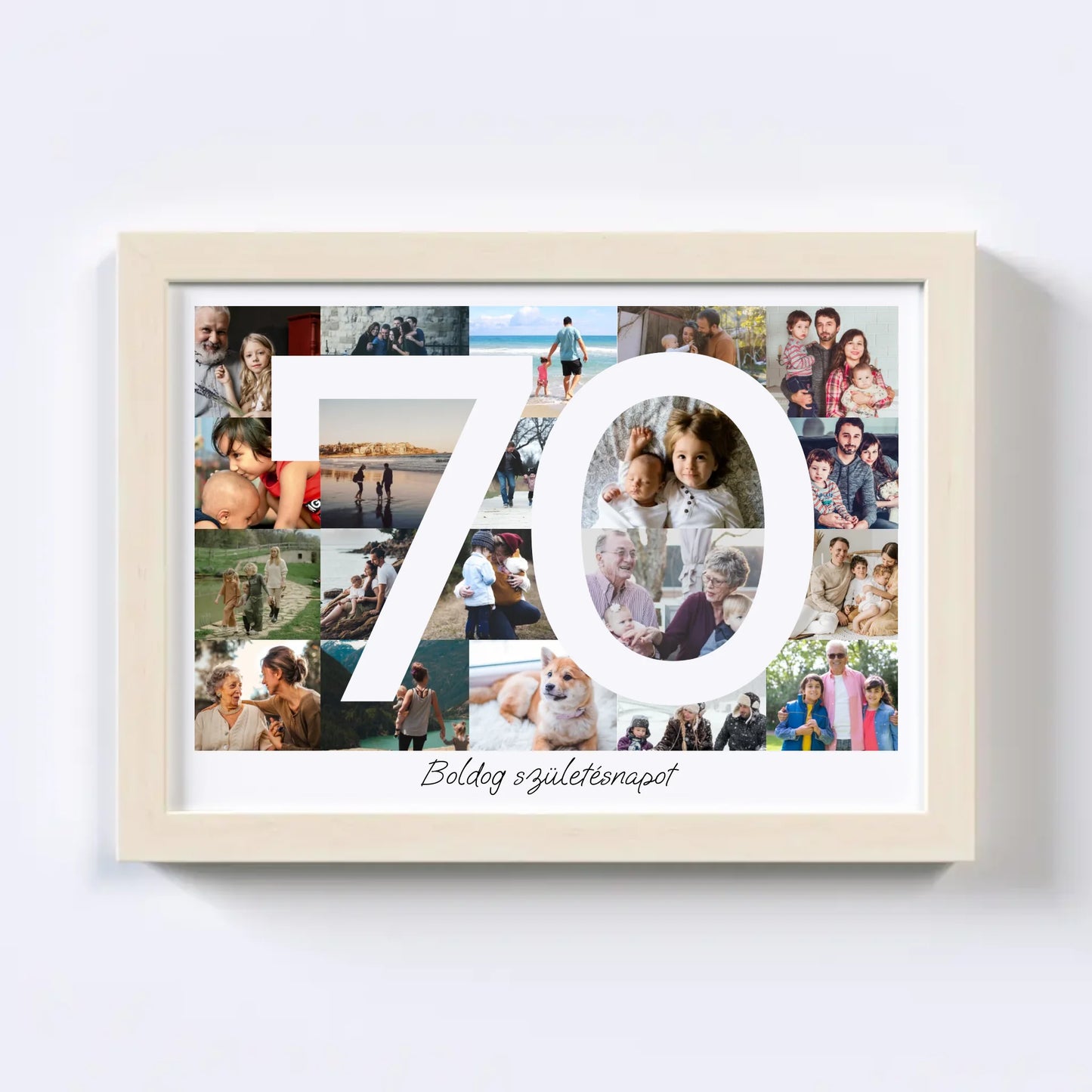 70 Születésnap Fotókollázs