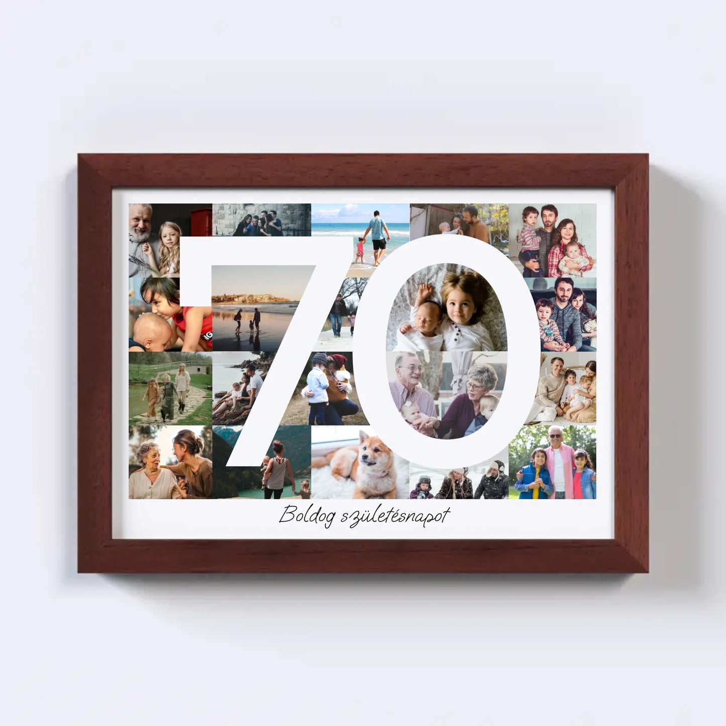 70 Születésnap Fotókollázs