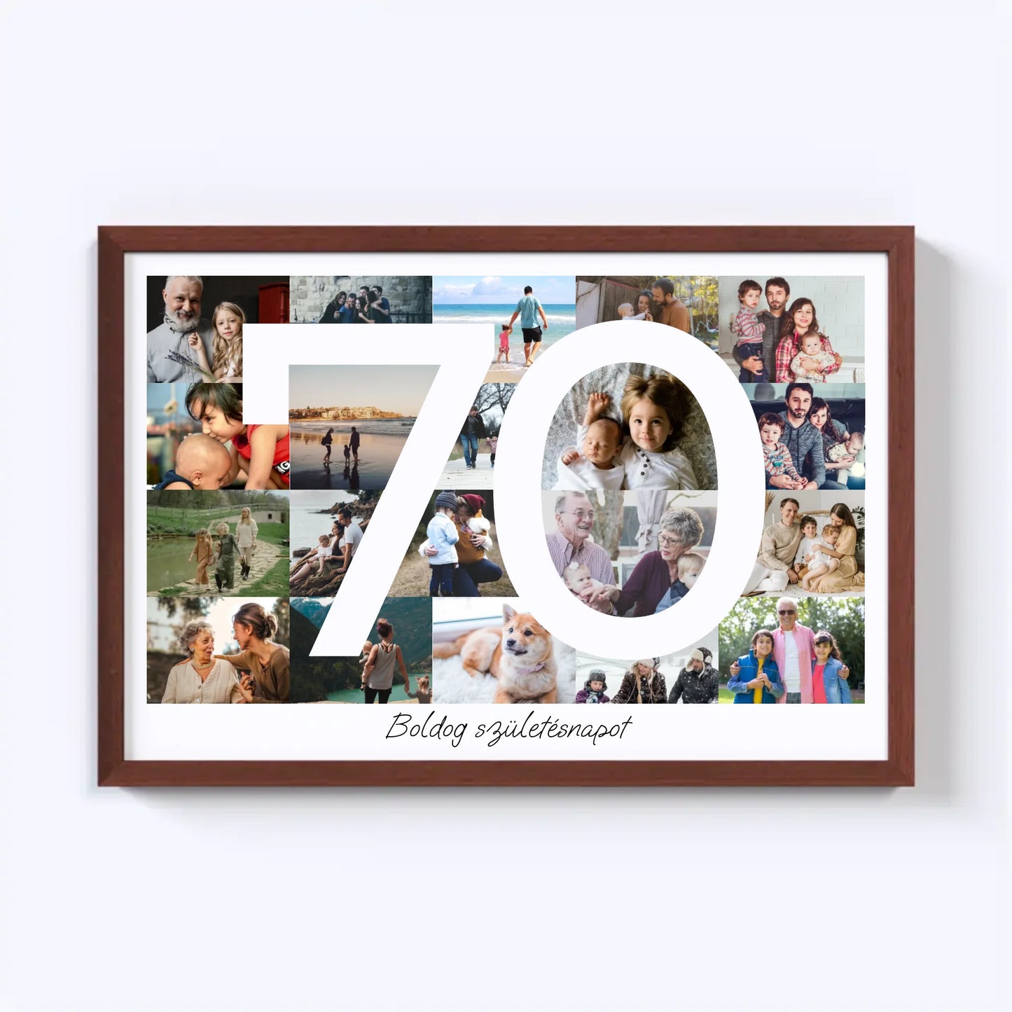 70 Születésnap Fotókollázs