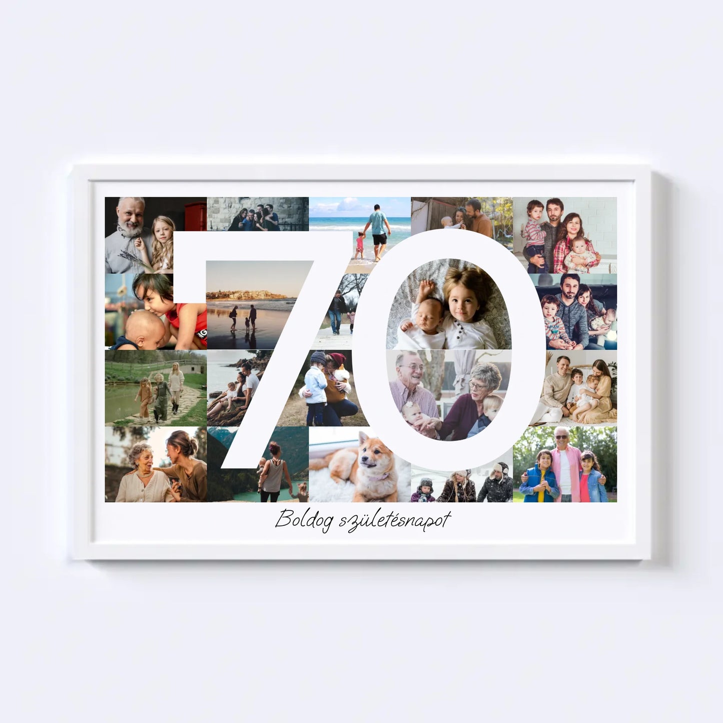 70 Születésnap Fotókollázs
