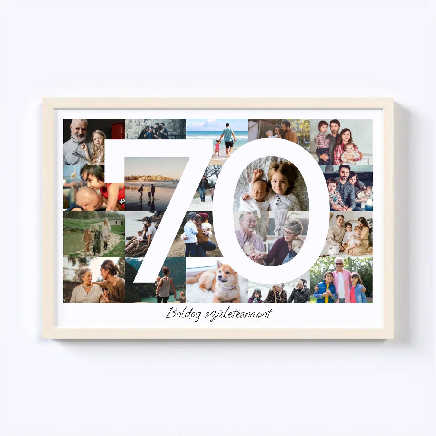 70 Születésnap Fotókollázs