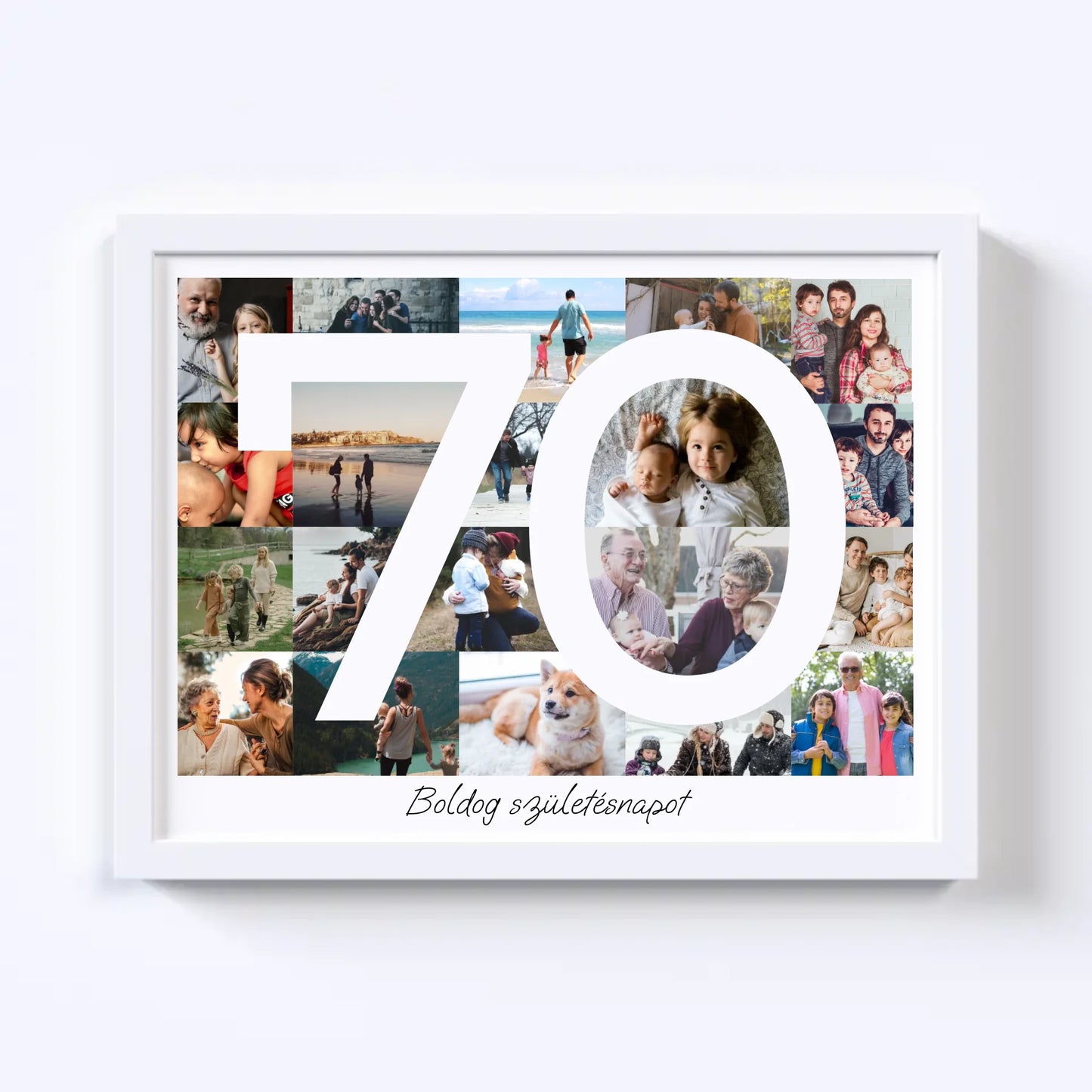 70 Születésnap Fotókollázs