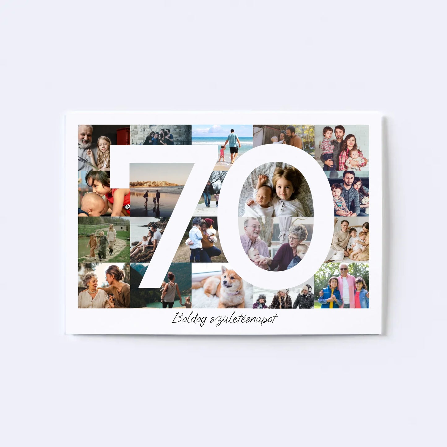 70 Születésnap Fotókollázs