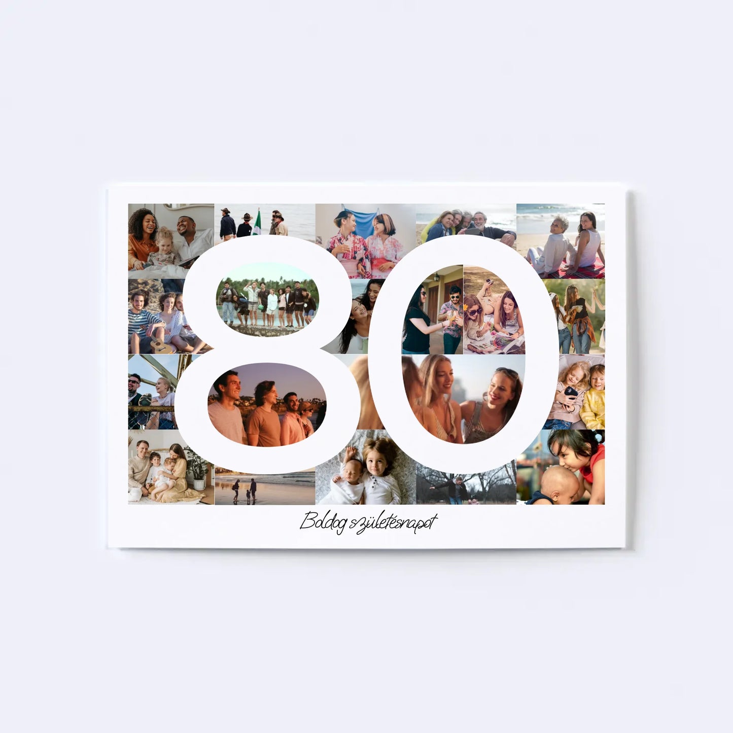 80 Születésnap Fotókollázs