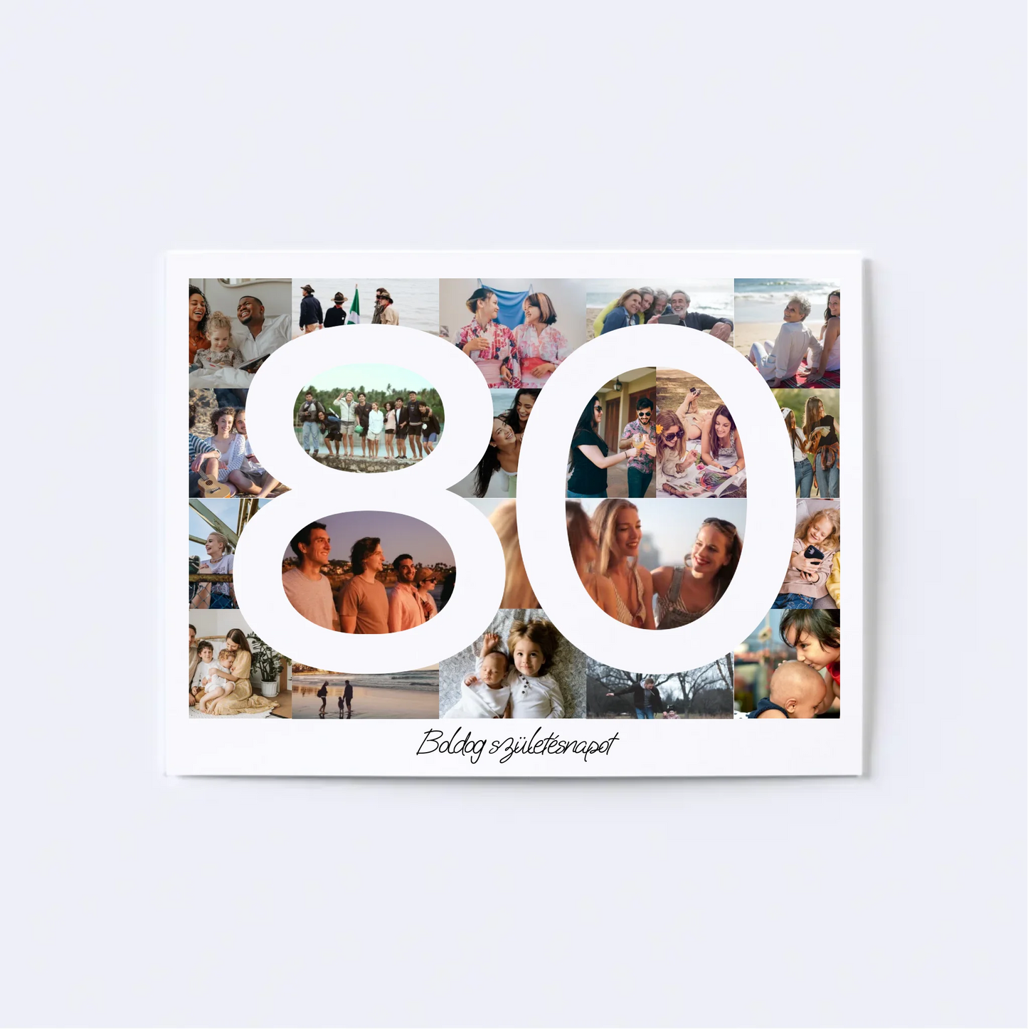 80 Születésnap Fotókollázs