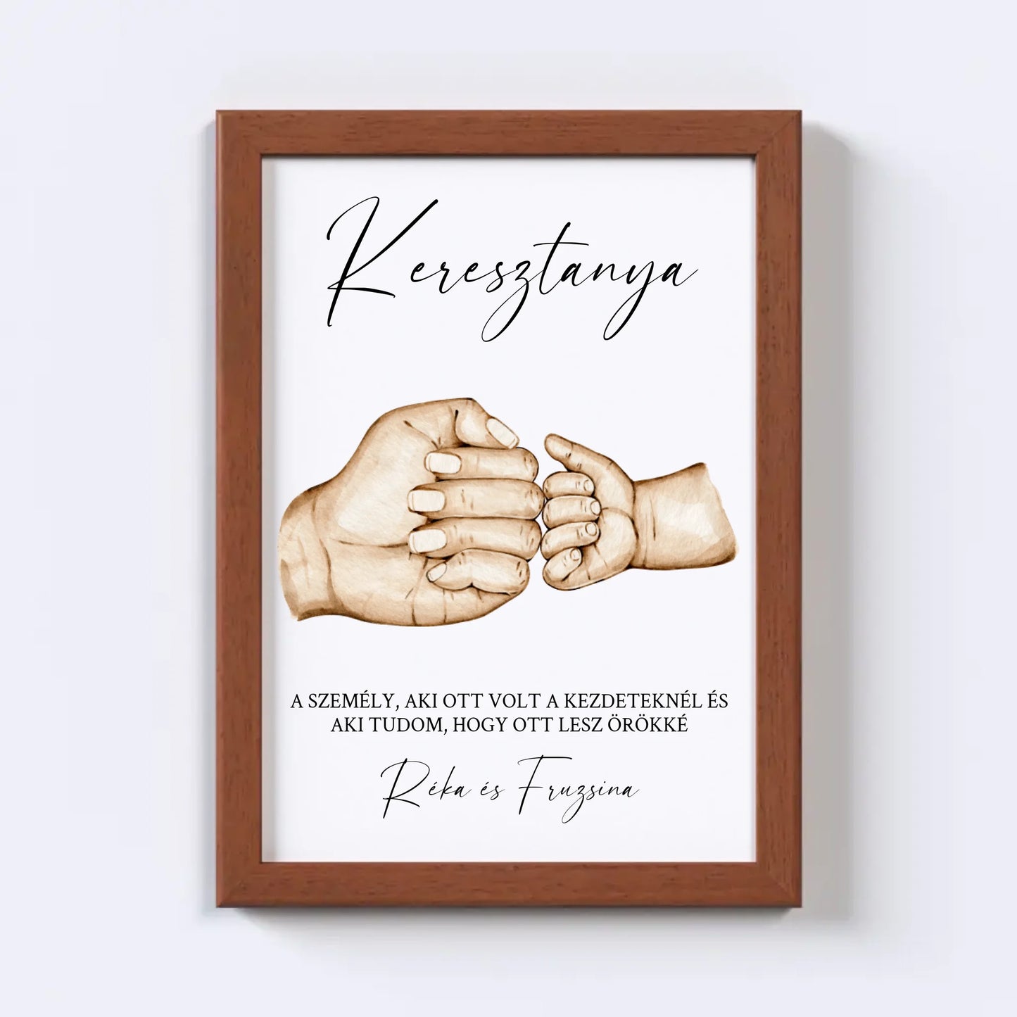 Keresztelő Falikép - Keresztanya