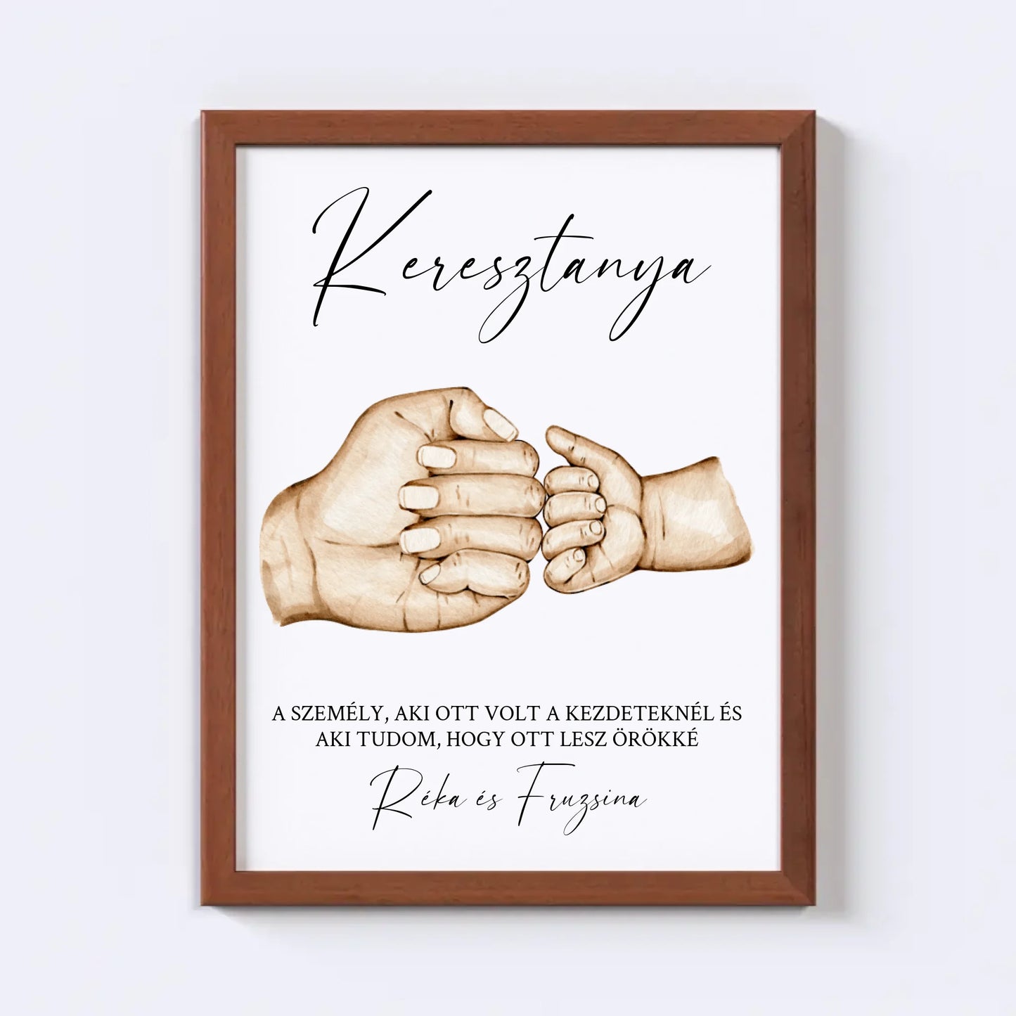 Keresztelő Falikép - Keresztanya