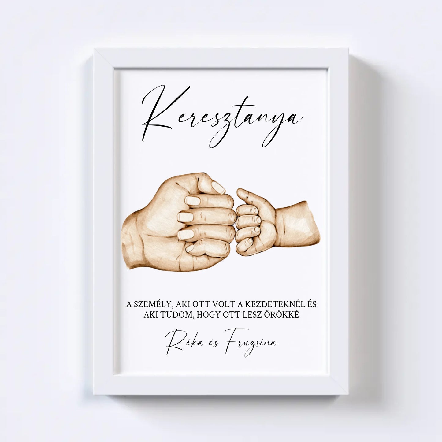 Keresztelő Falikép - Keresztanya