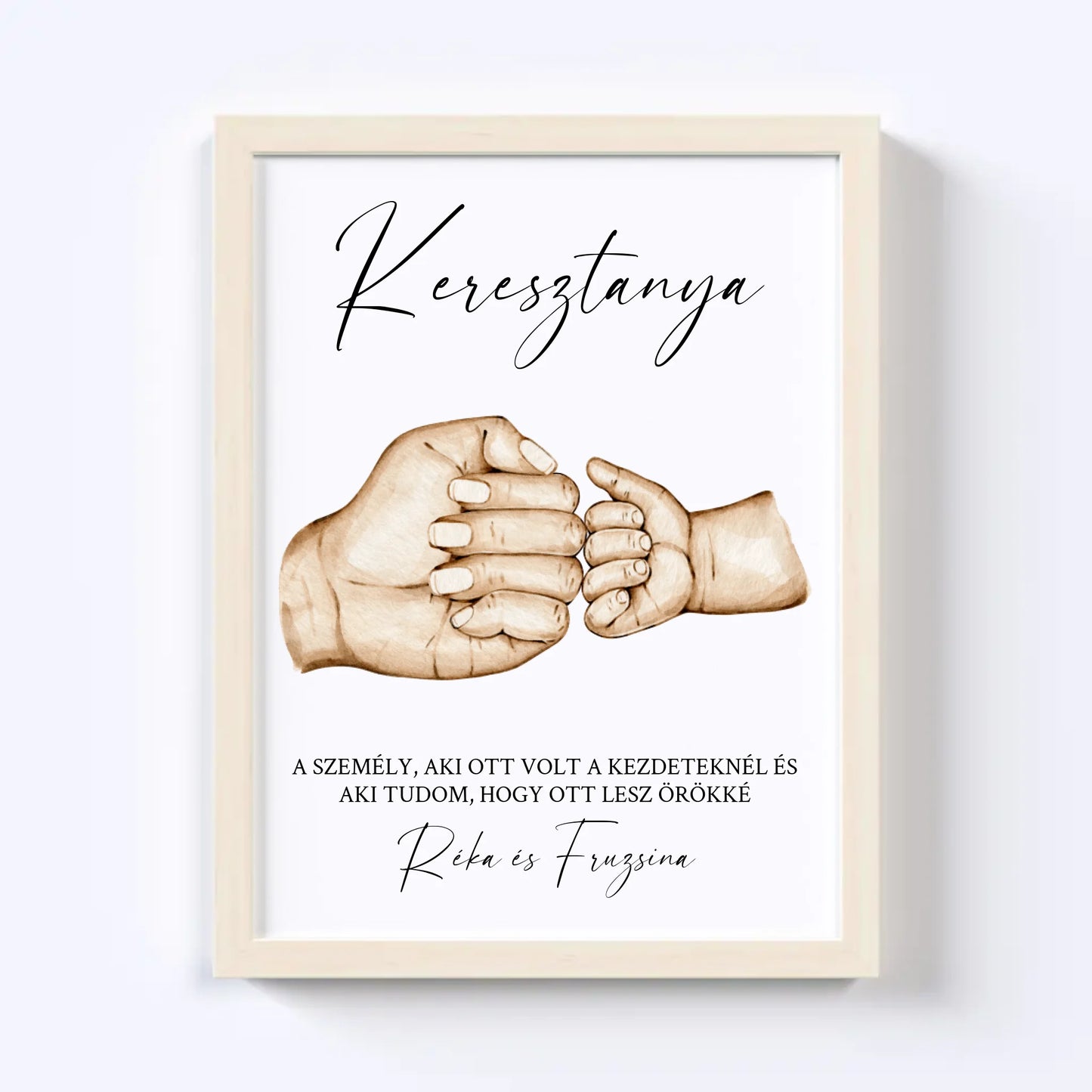 Keresztelő Falikép - Keresztanya