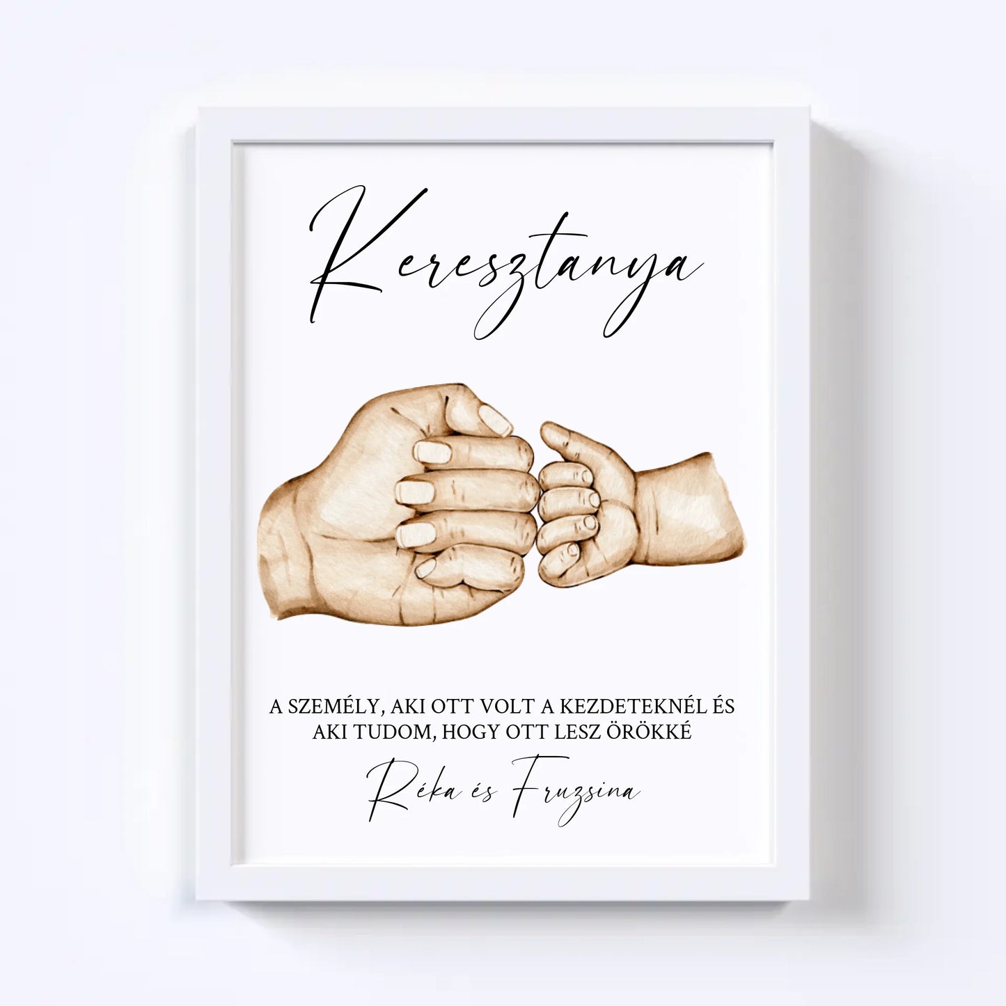 Keresztelő Falikép - Keresztanya