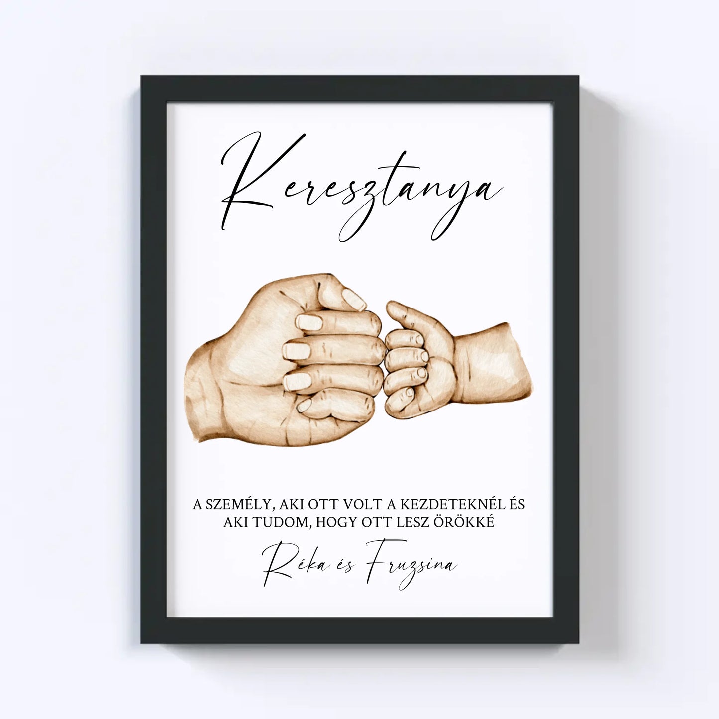 Keresztelő Falikép - Keresztanya