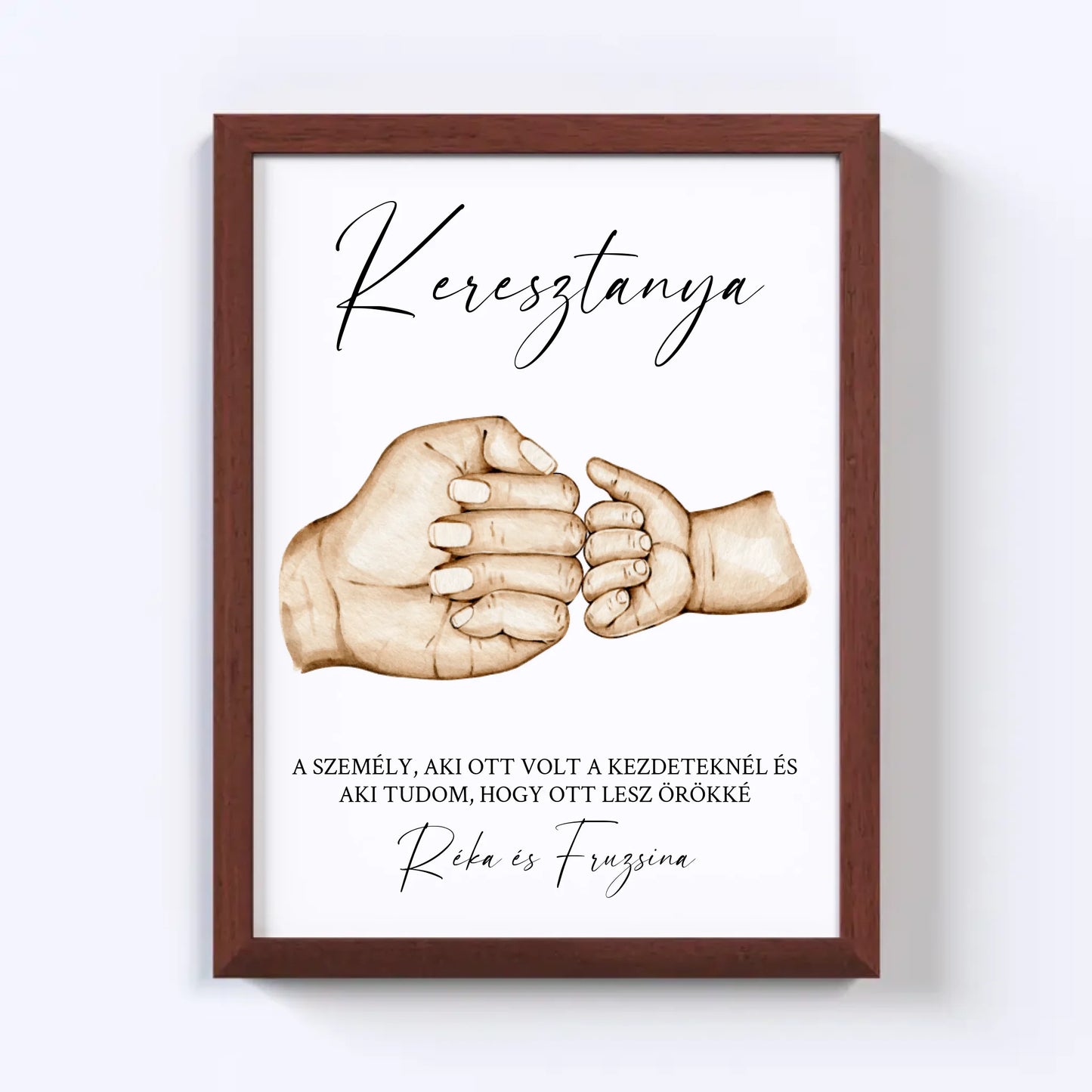 Keresztelő Falikép - Keresztanya