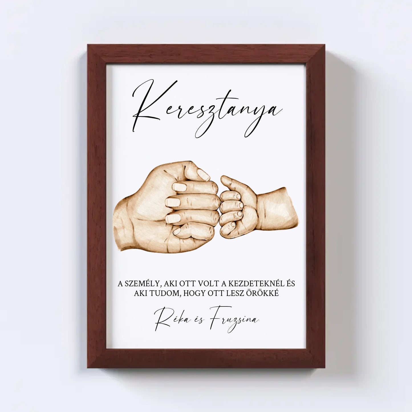 Keresztelő Falikép - Keresztanya