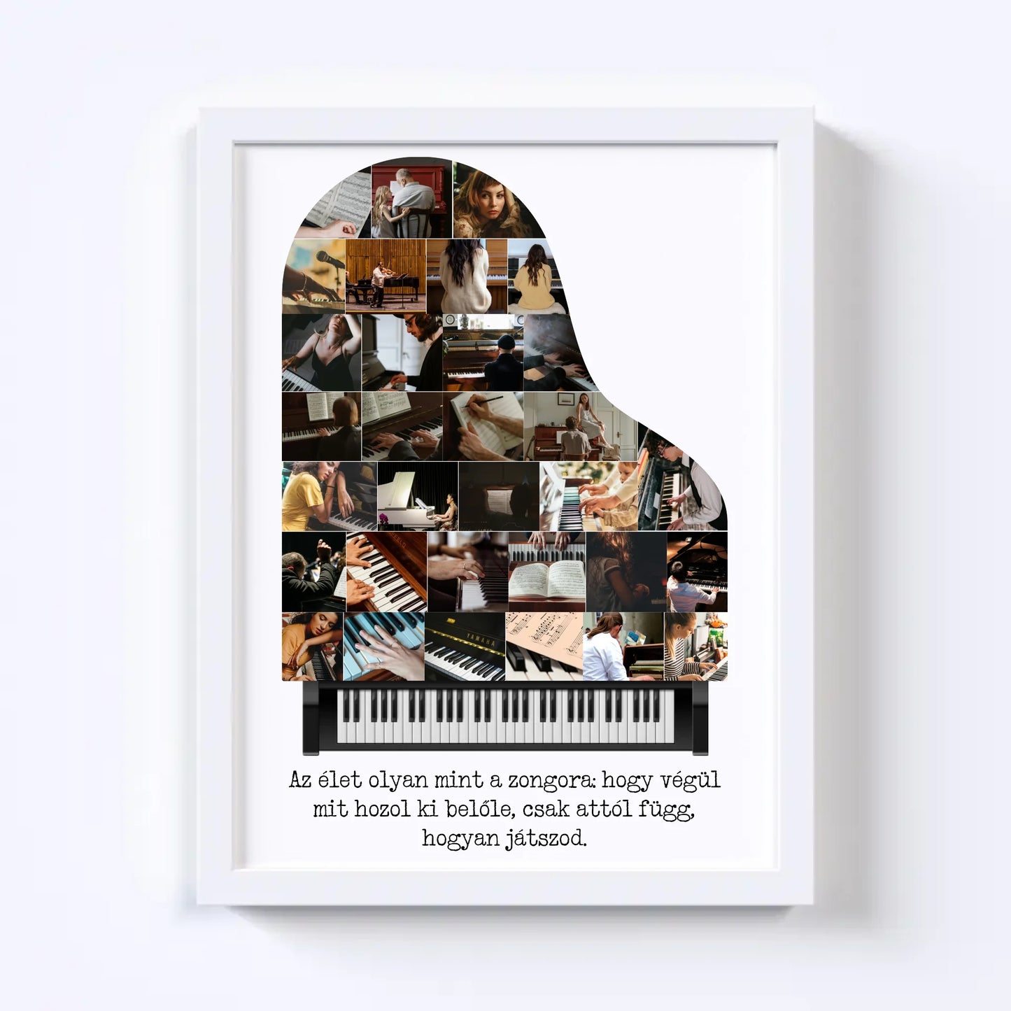 Zongora Fotókollázs - 32 Képes