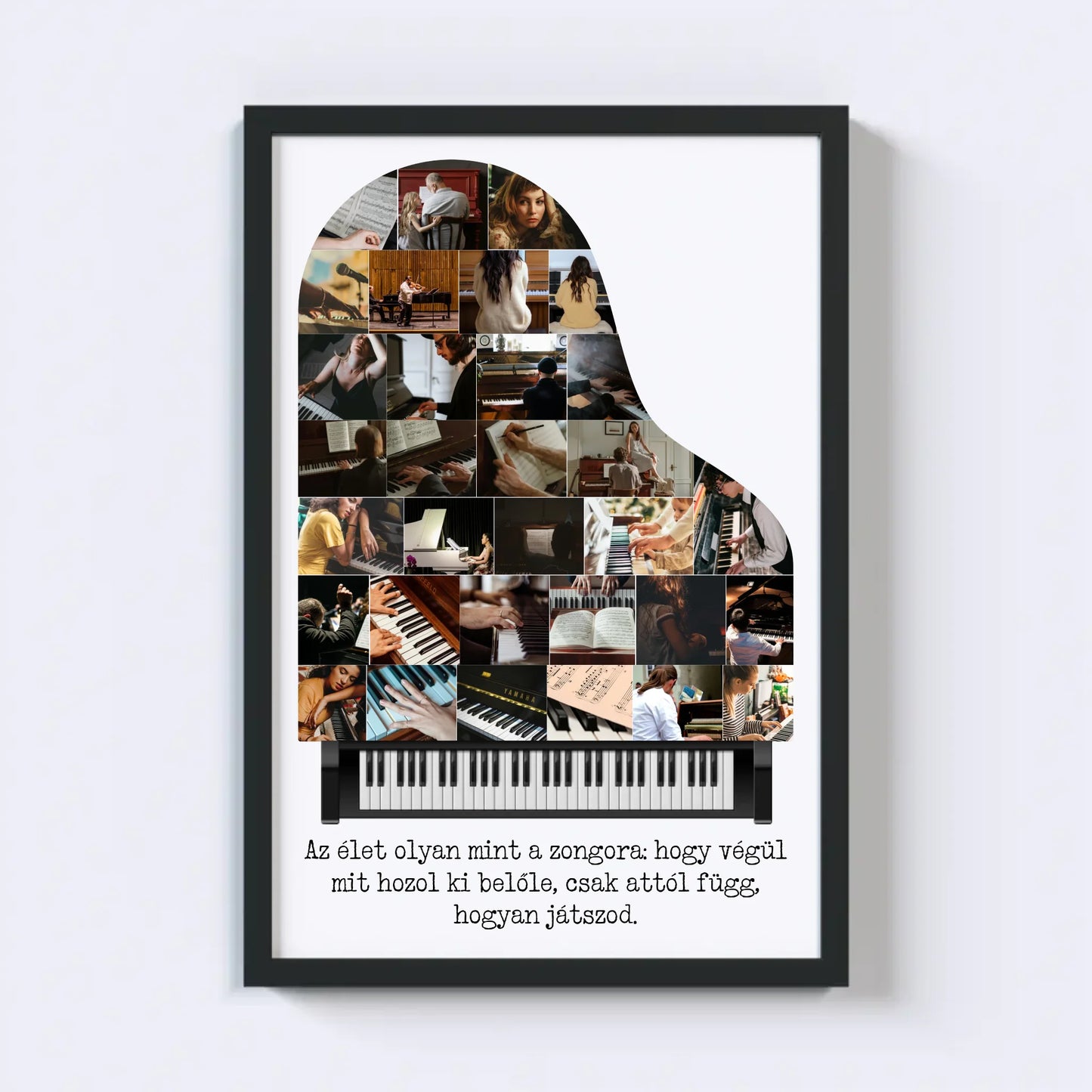 Zongora Fotókollázs - 32 Képes
