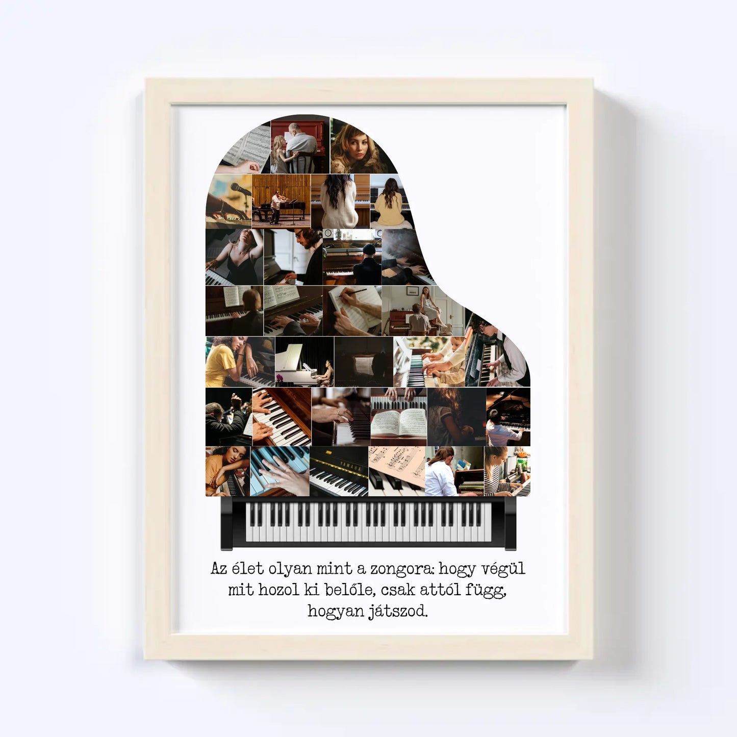 Zongora Fotókollázs - 32 Képes