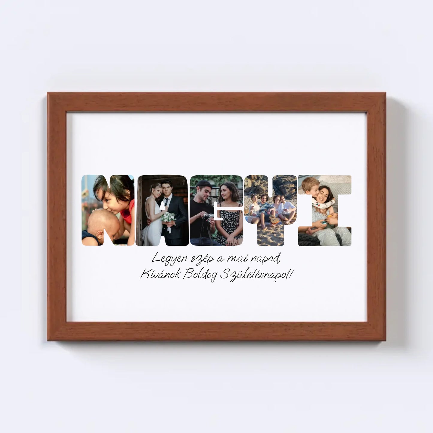 Egyedi Szavas Fotókollázs - Öt Betűs