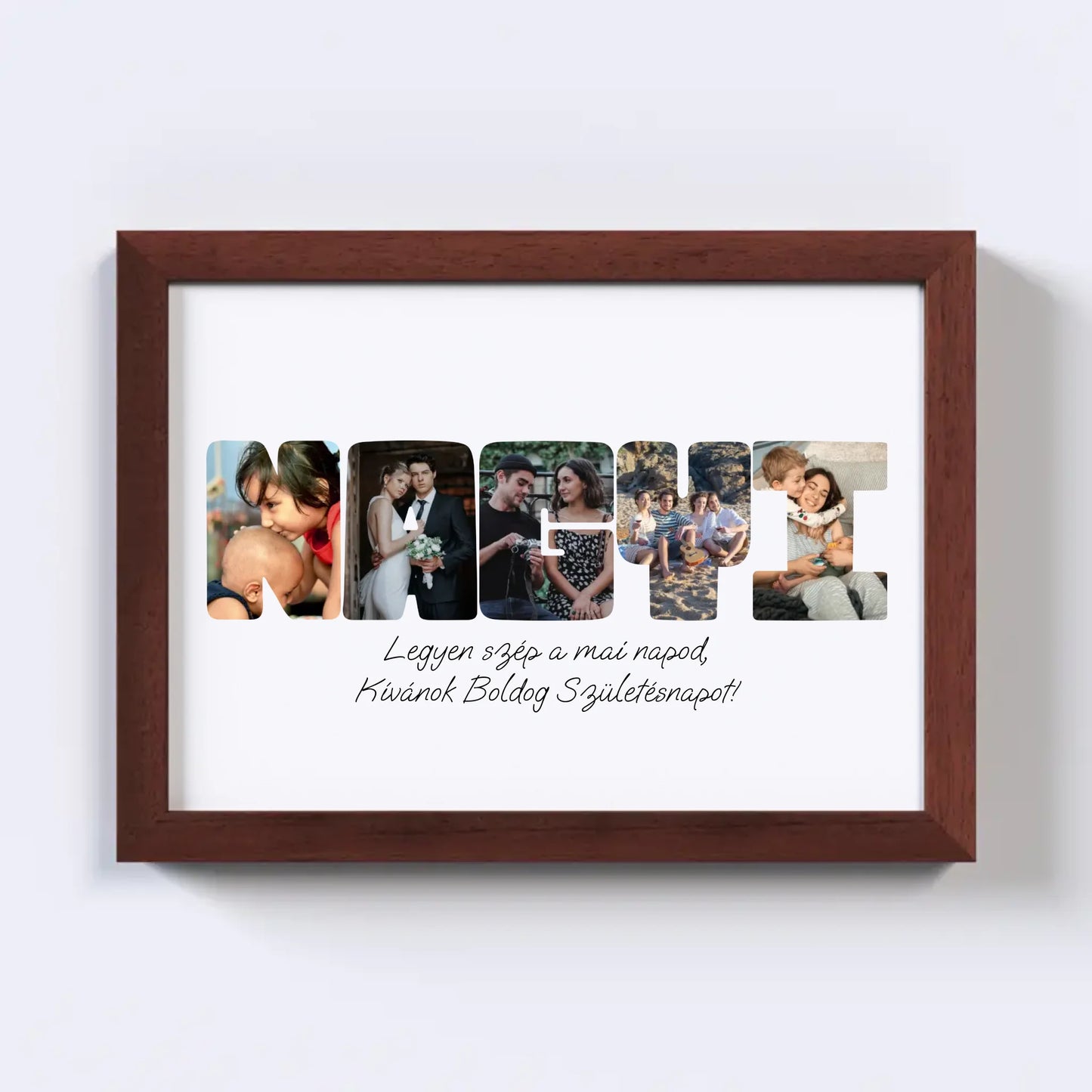 Egyedi Szavas Fotókollázs - Öt Betűs