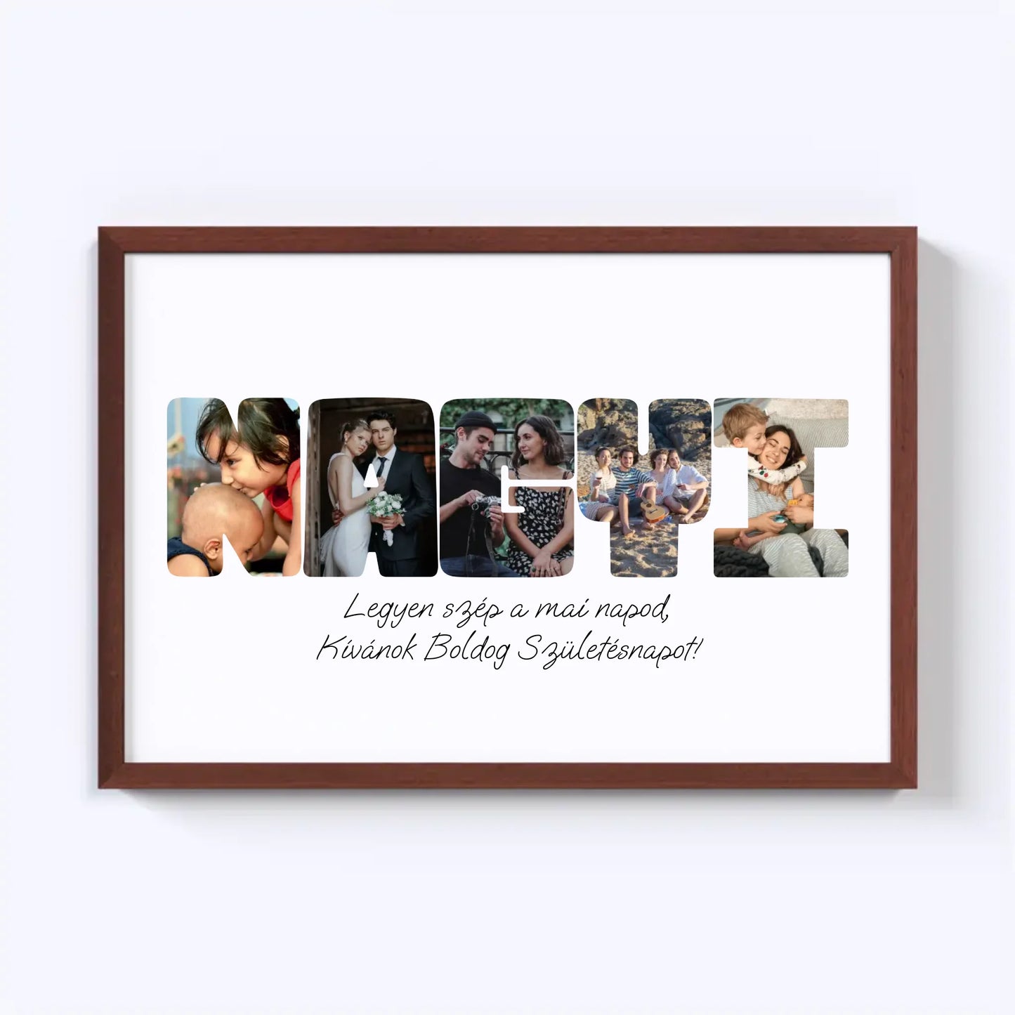 Egyedi Szavas Fotókollázs - Öt Betűs