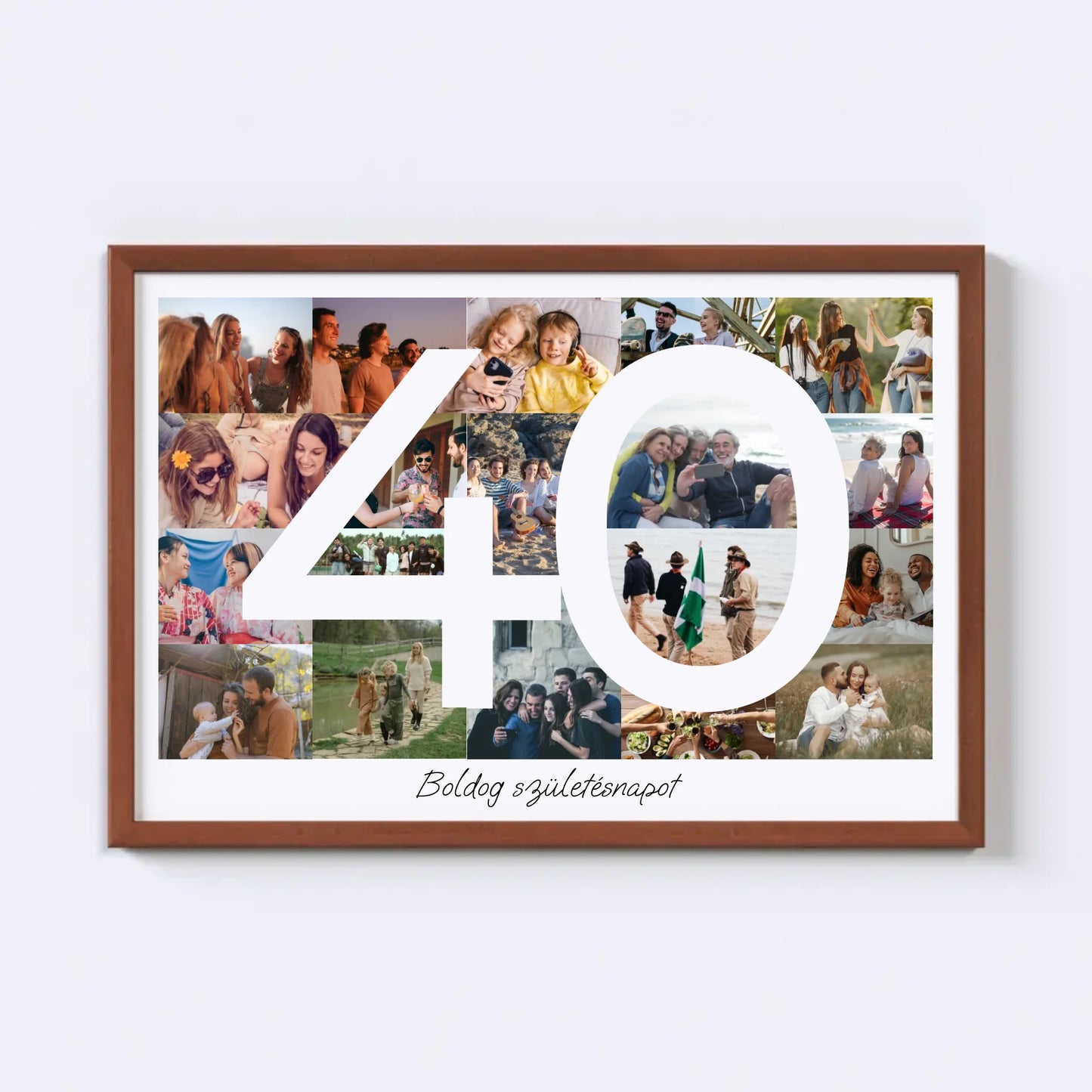 40 Születésnap Fotókollázs