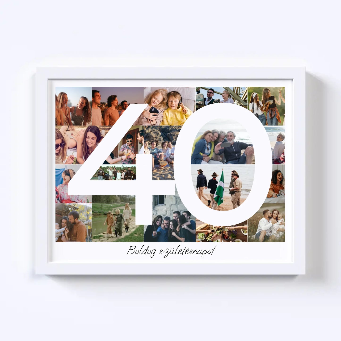 40 Születésnap Fotókollázs