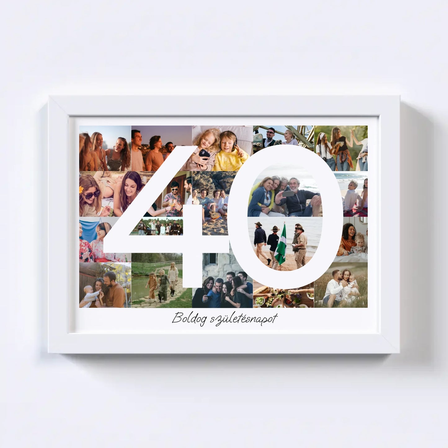 40 Születésnap Fotókollázs