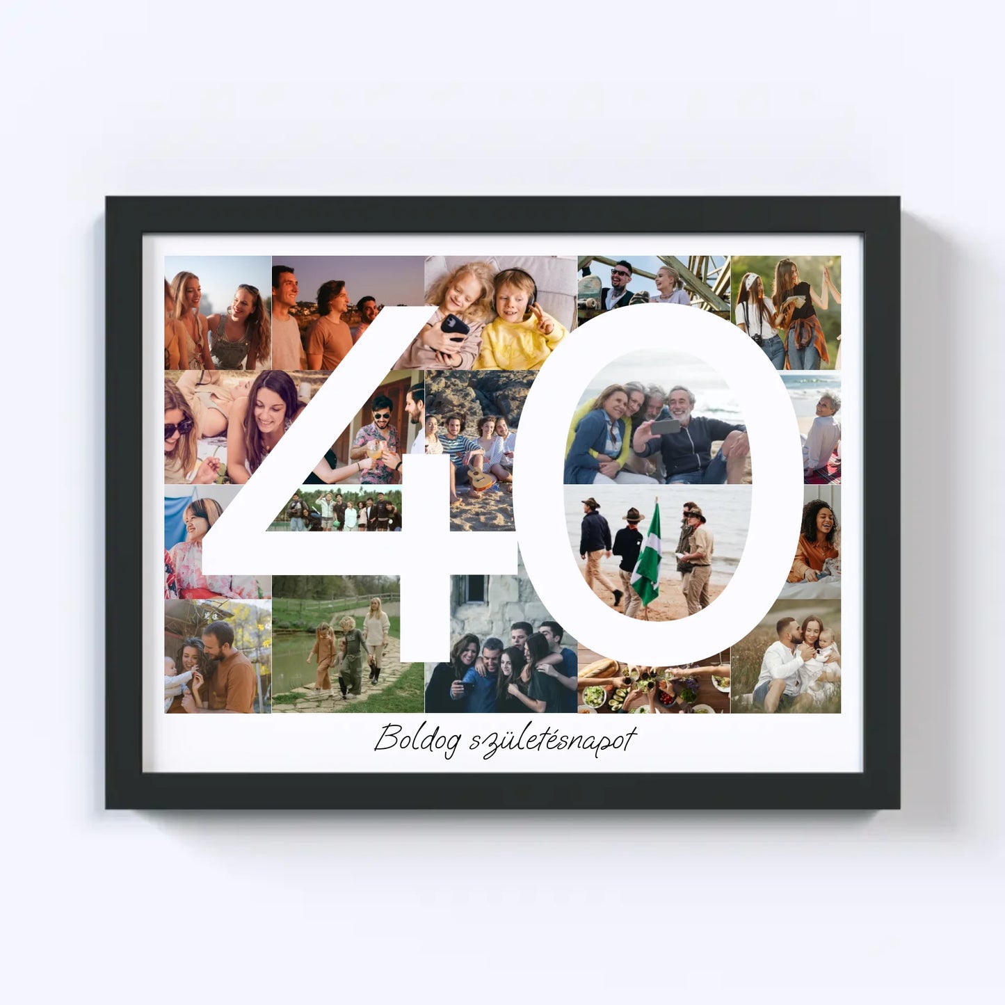 40 Születésnap Fotókollázs