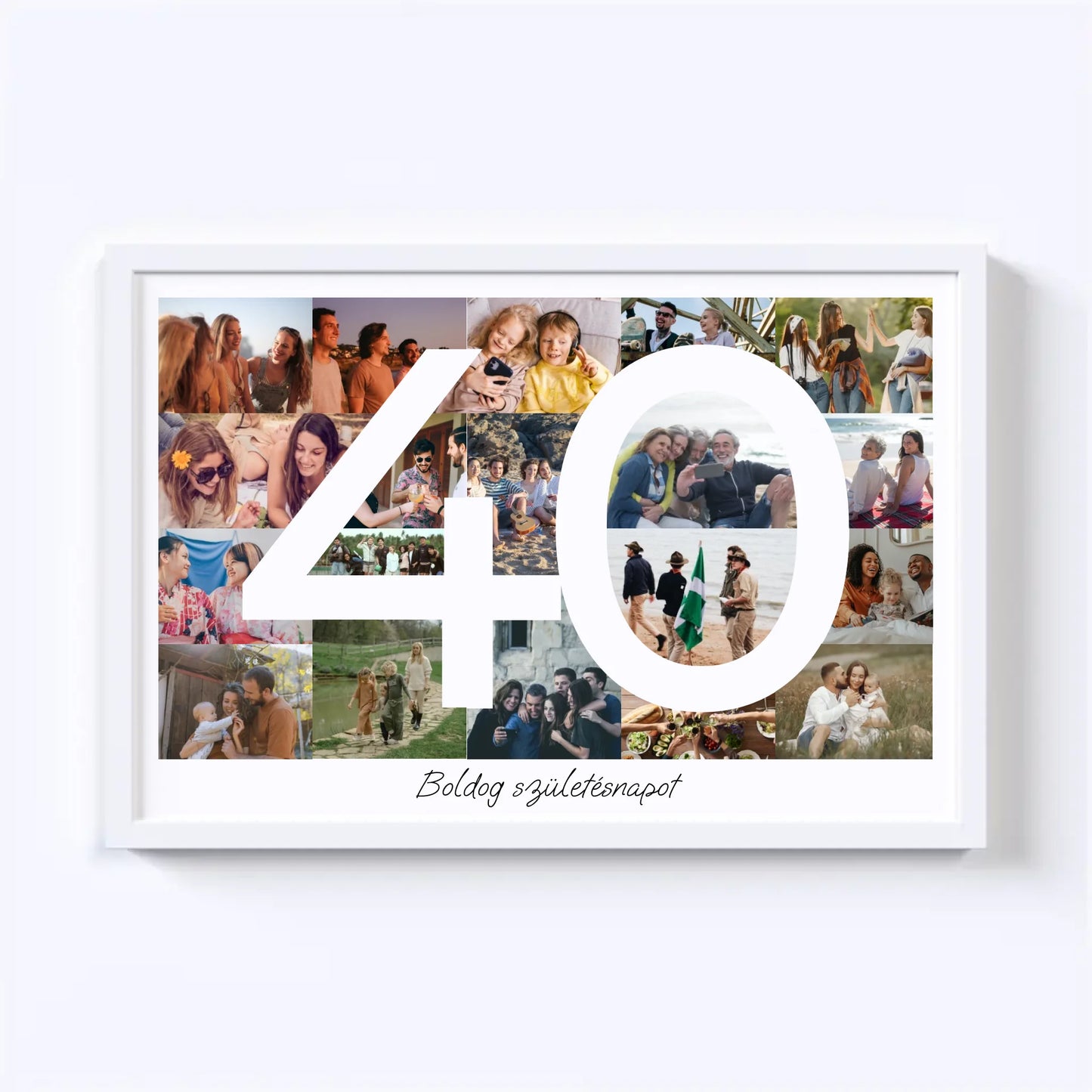 40 Születésnap Fotókollázs