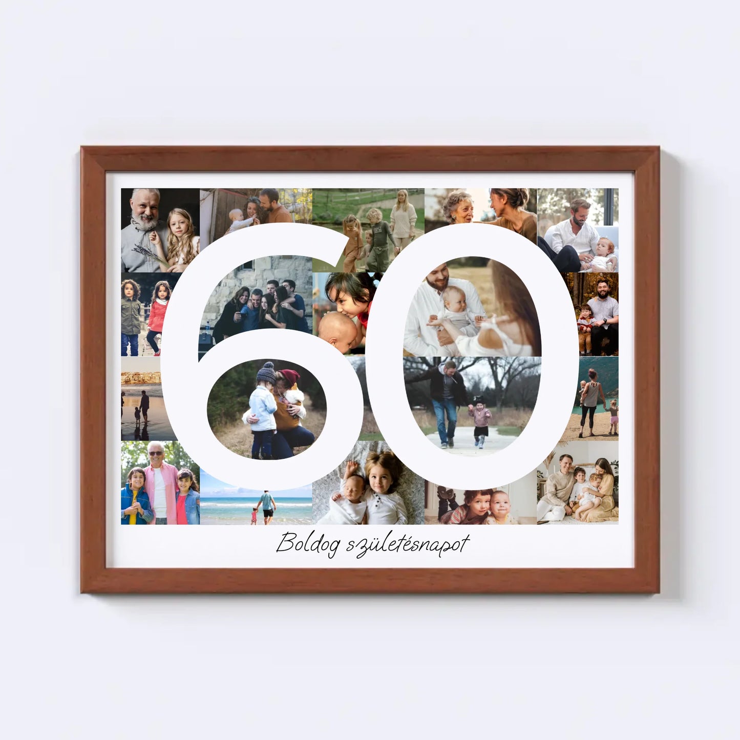 60 Születésnap Fotókollázs