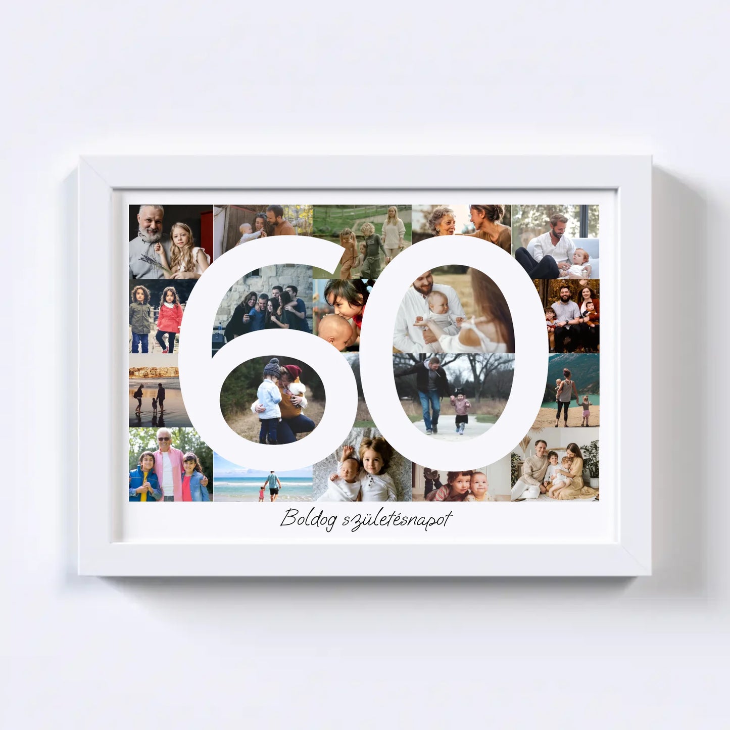 60 Születésnap Fotókollázs