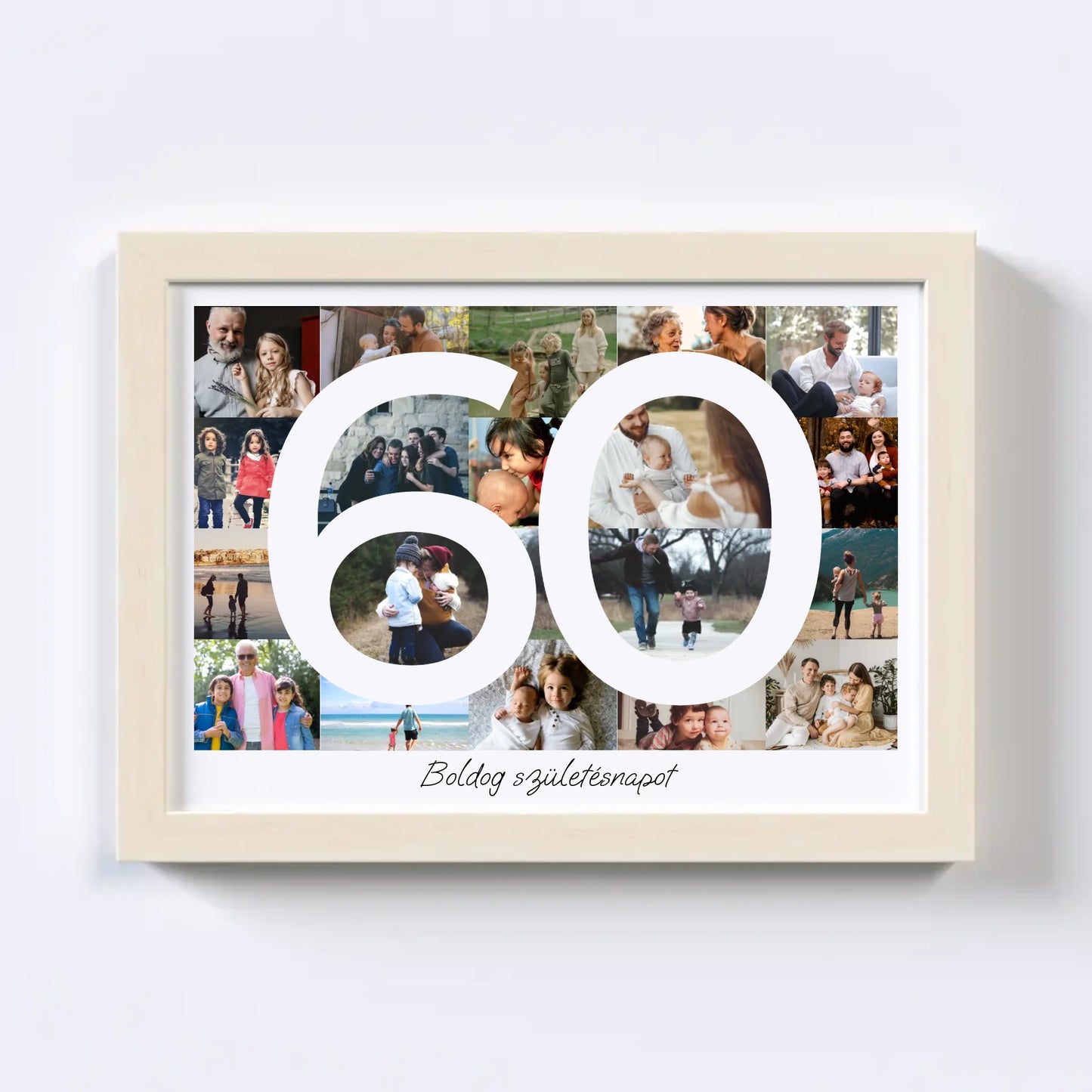 60 Születésnap Fotókollázs