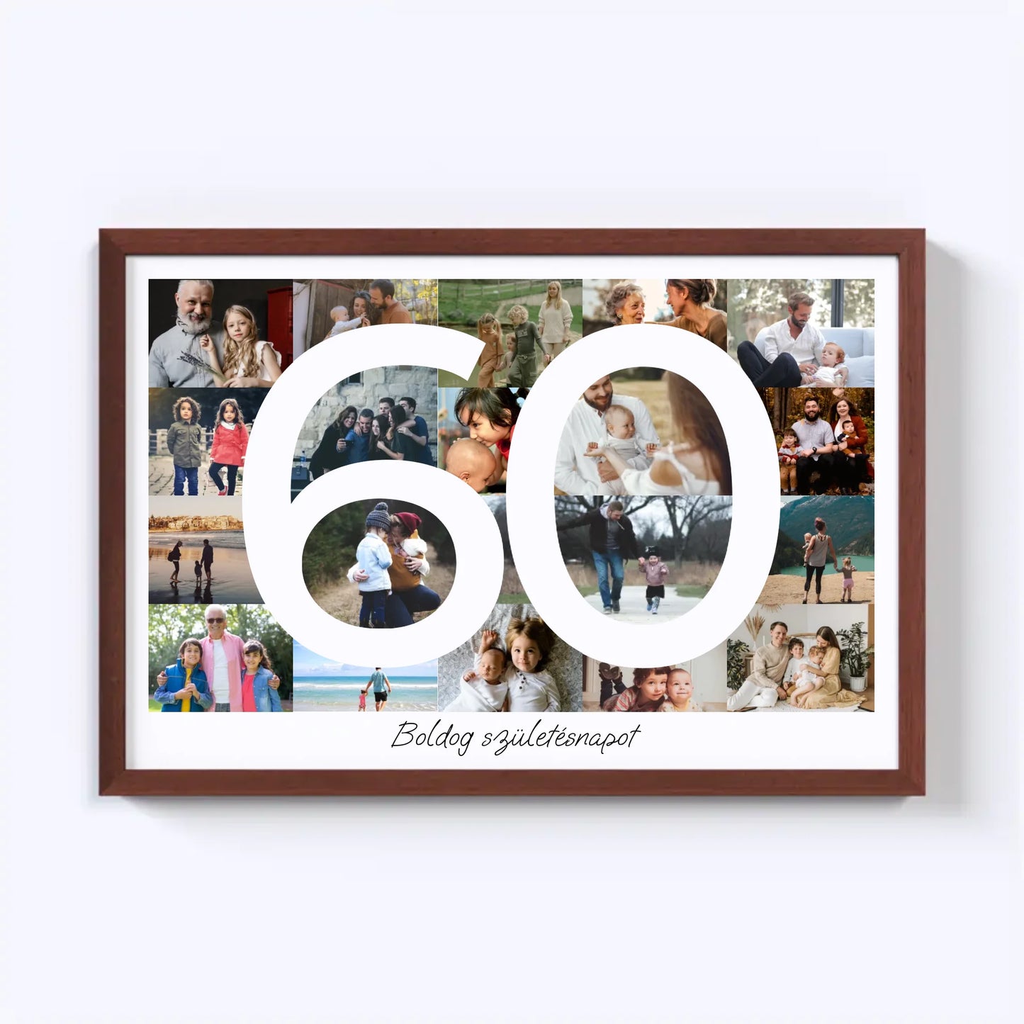 60 Születésnap Fotókollázs