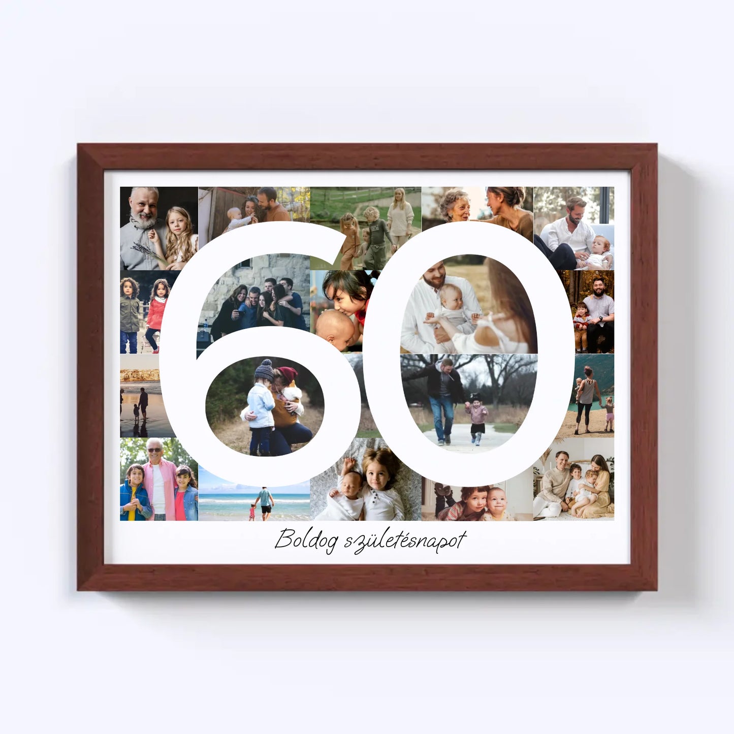 60 Születésnap Fotókollázs