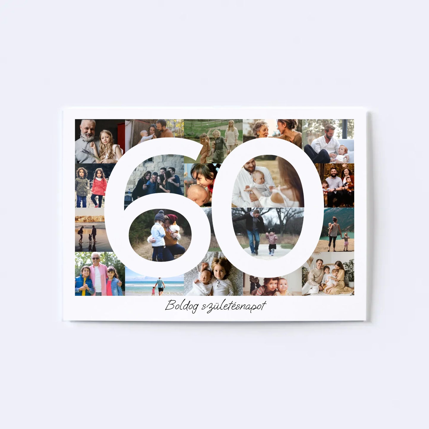 60 Születésnap Fotókollázs