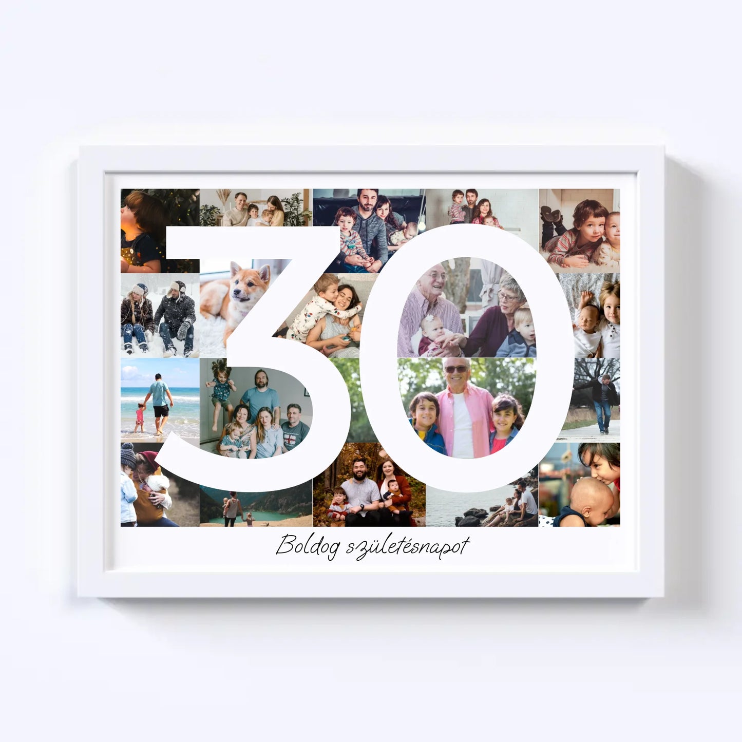 30 Születésnap Fotókollázs
