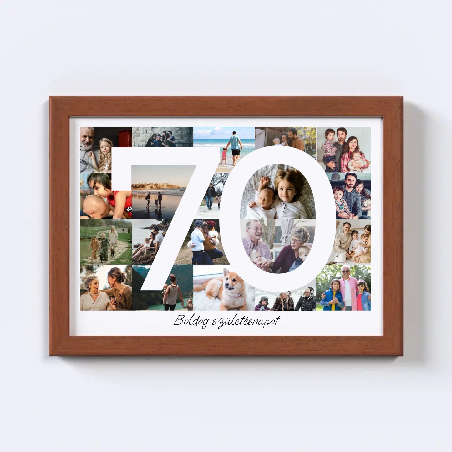 70 Születésnap Fotókollázs