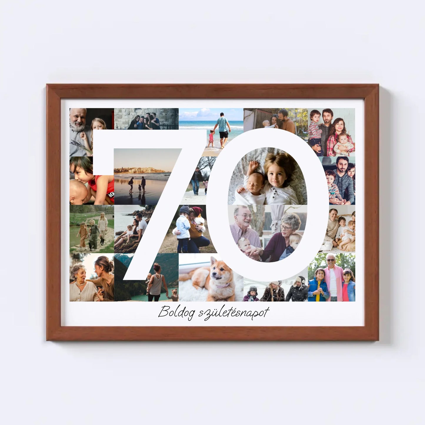 70 Születésnap Fotókollázs