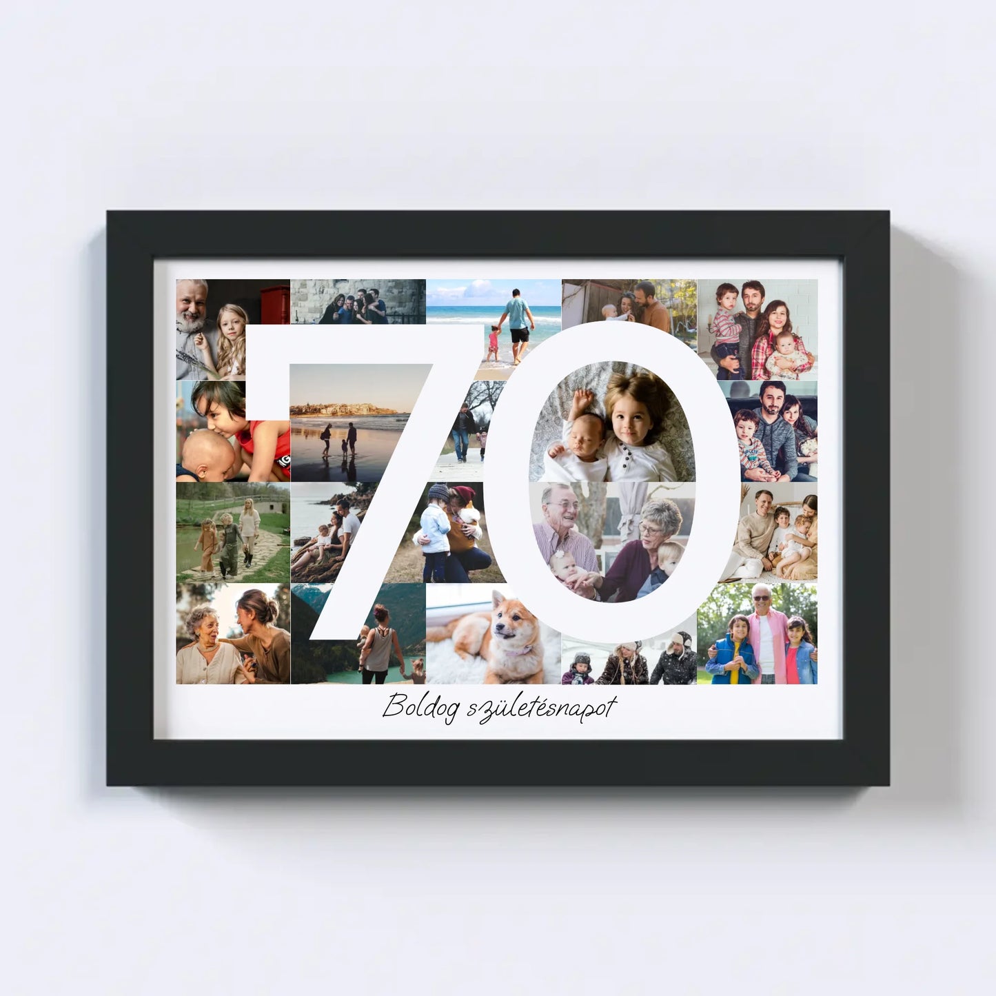 70 Születésnap Fotókollázs