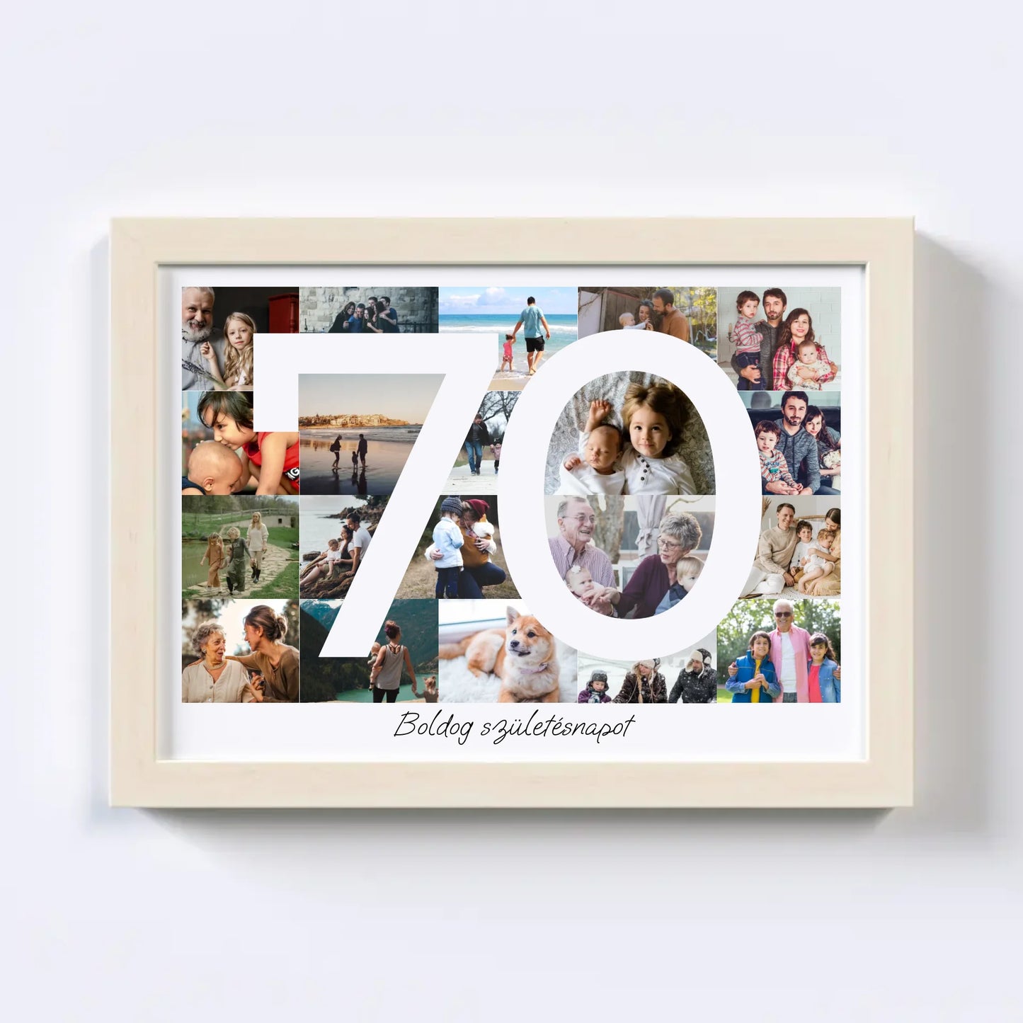 70 Születésnap Fotókollázs