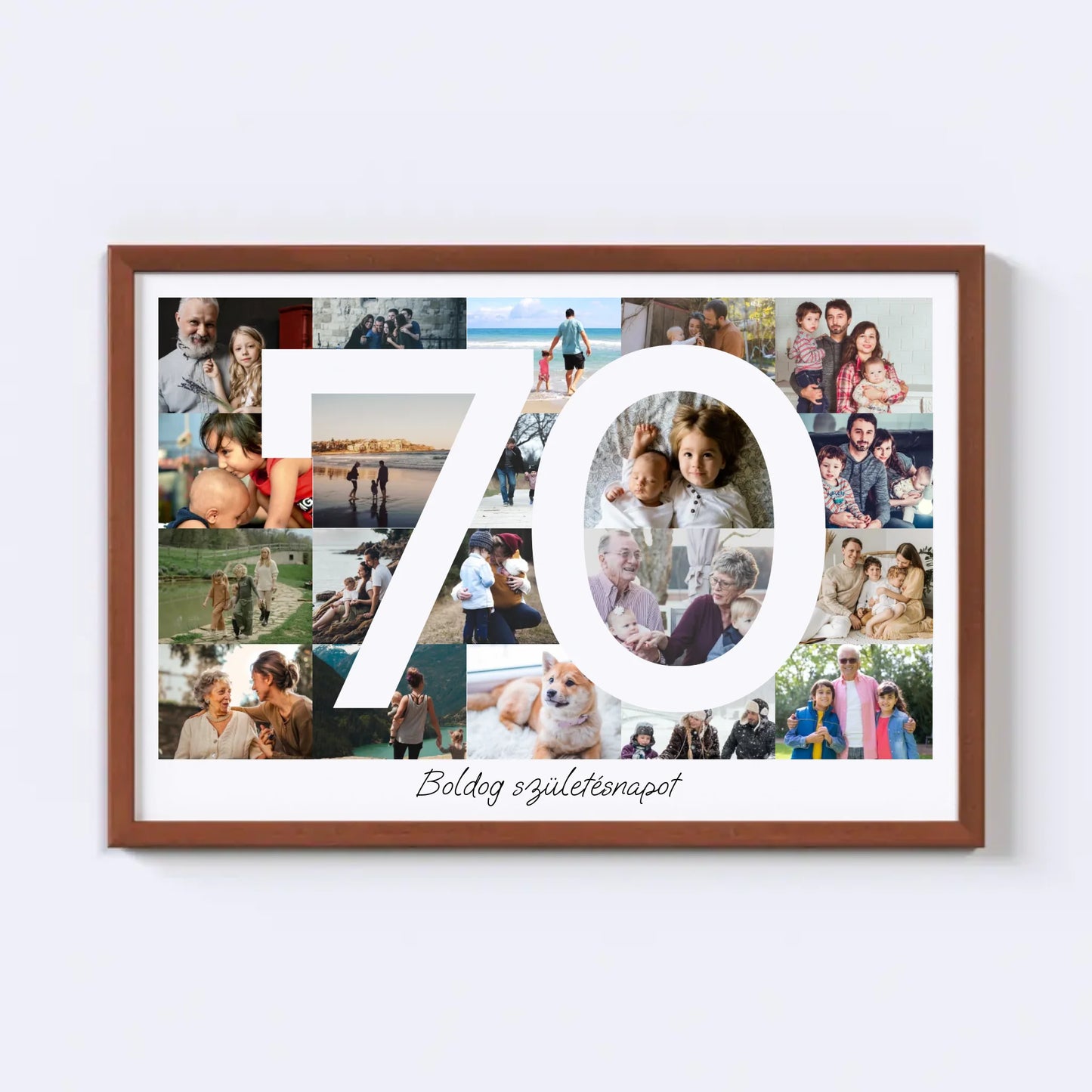 70 Születésnap Fotókollázs