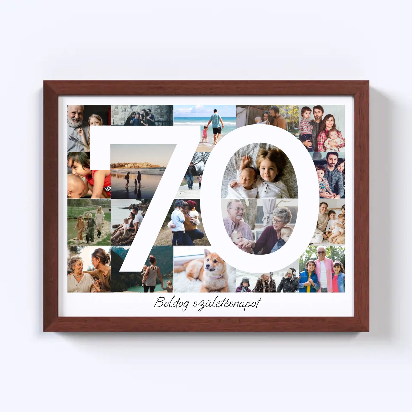70 Születésnap Fotókollázs