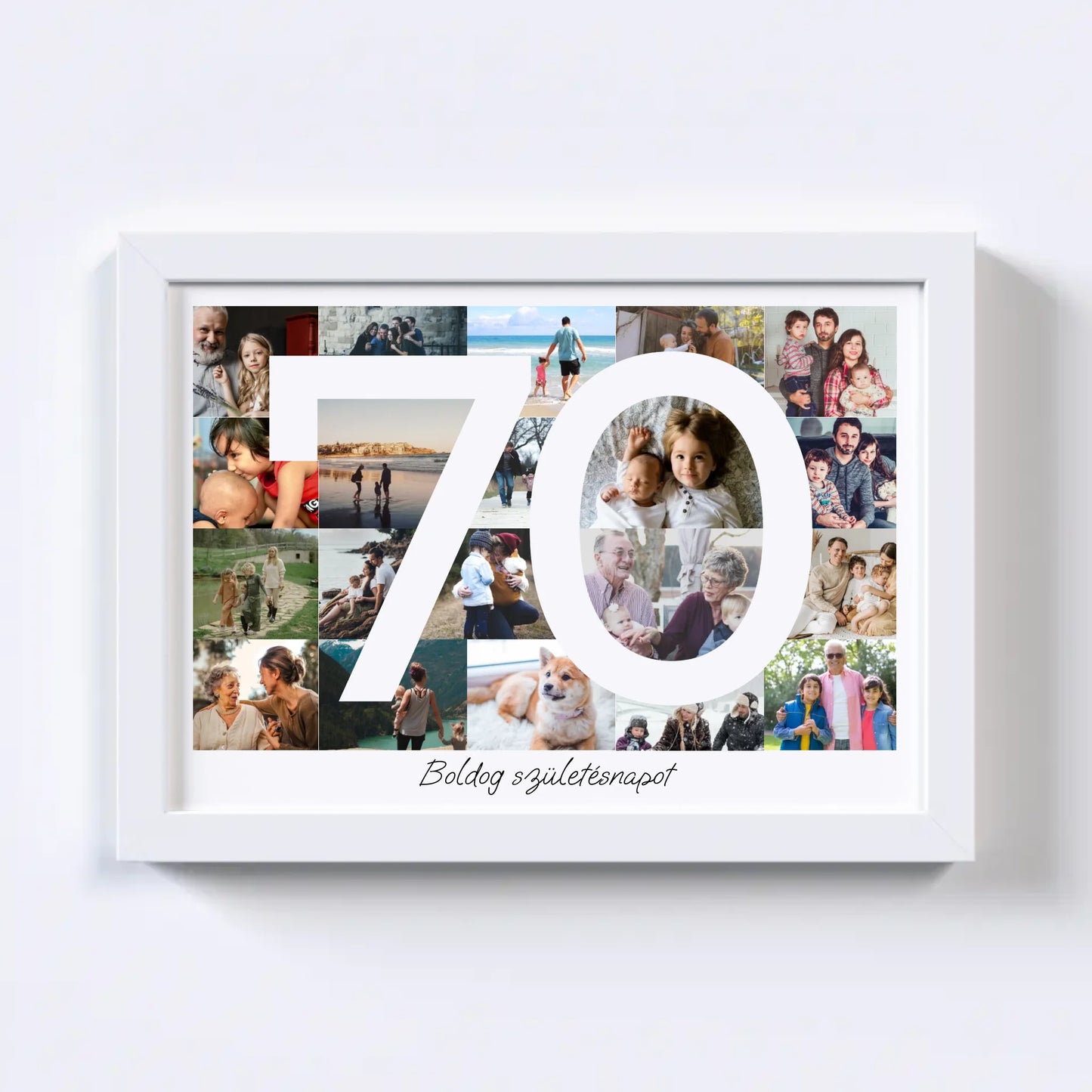 70 Születésnap Fotókollázs