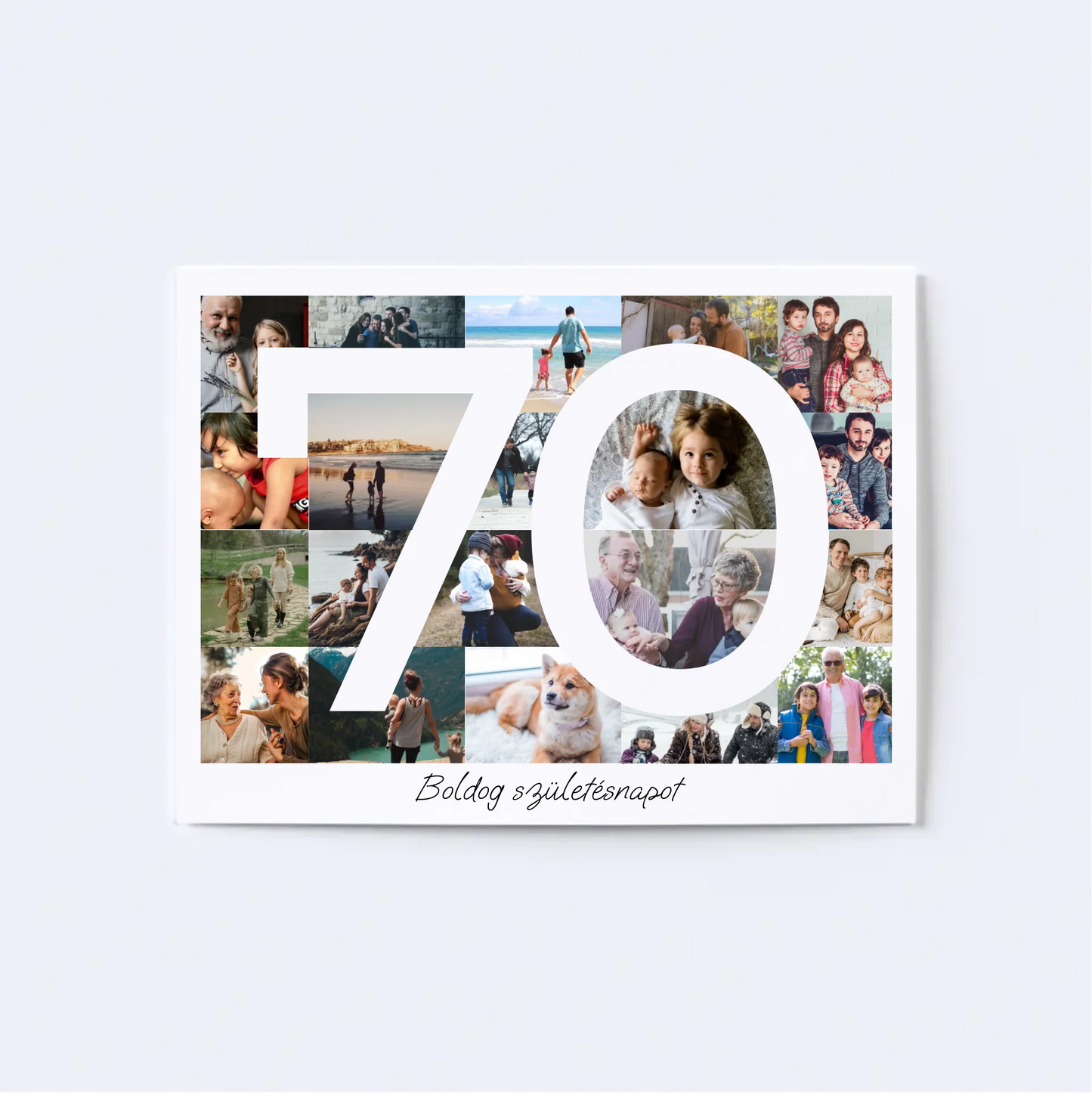 70 Születésnap Fotókollázs