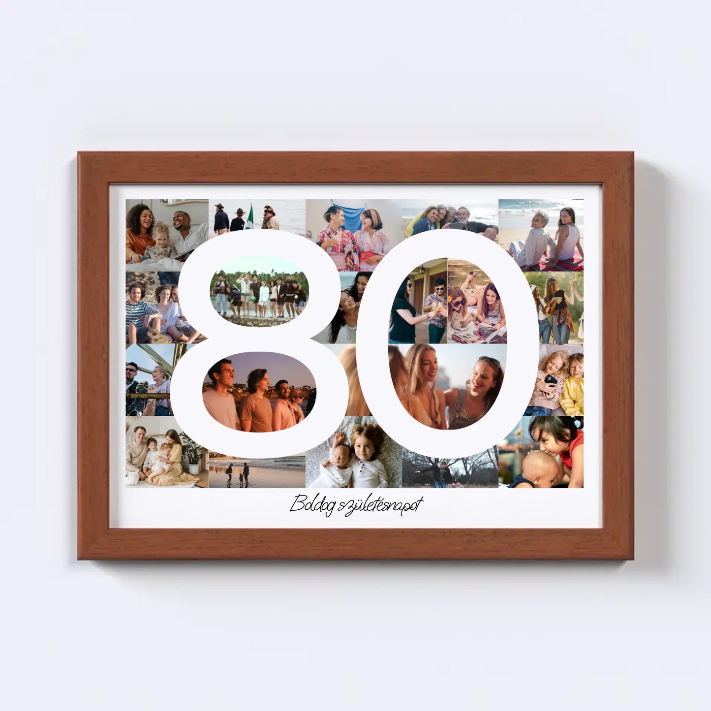 80 Születésnap Fotókollázs