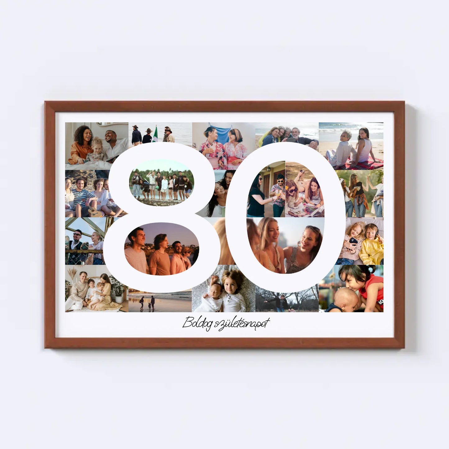 80 Születésnap Fotókollázs