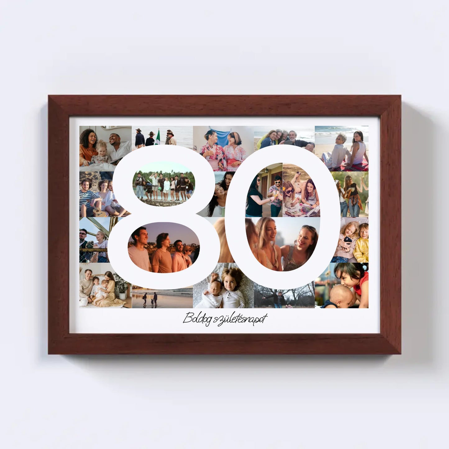 80 Születésnap Fotókollázs